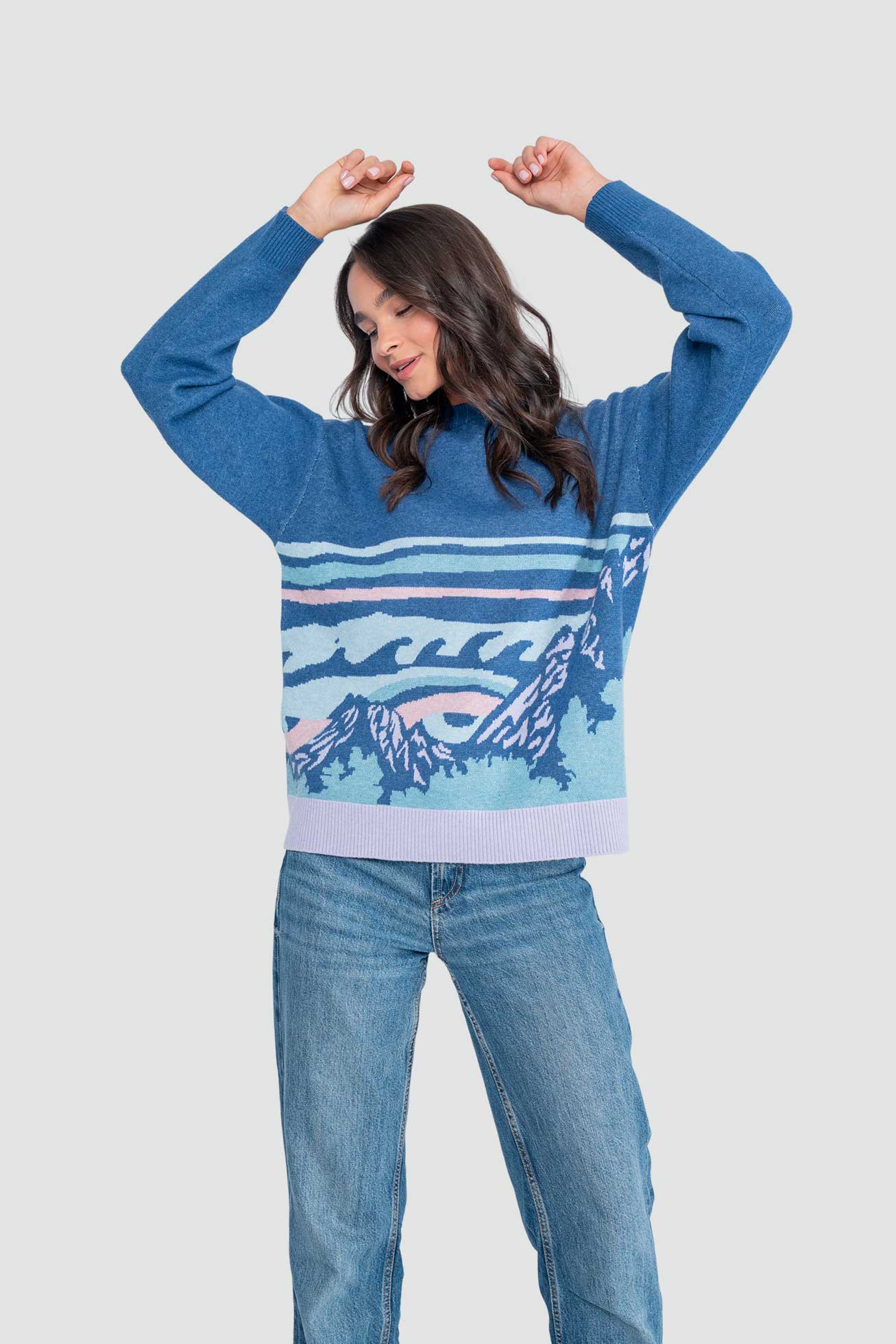 Chaleco Jacquard Mujer - Morado