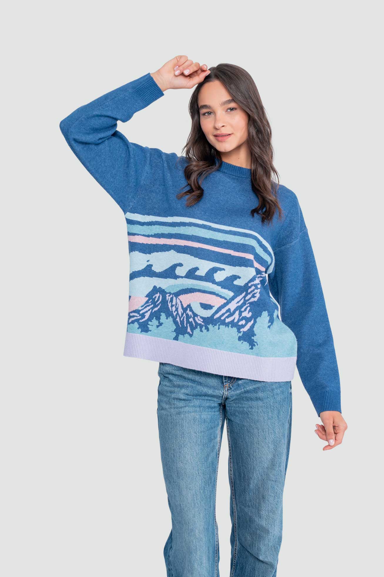 Chaleco Jacquard Mujer - Morado