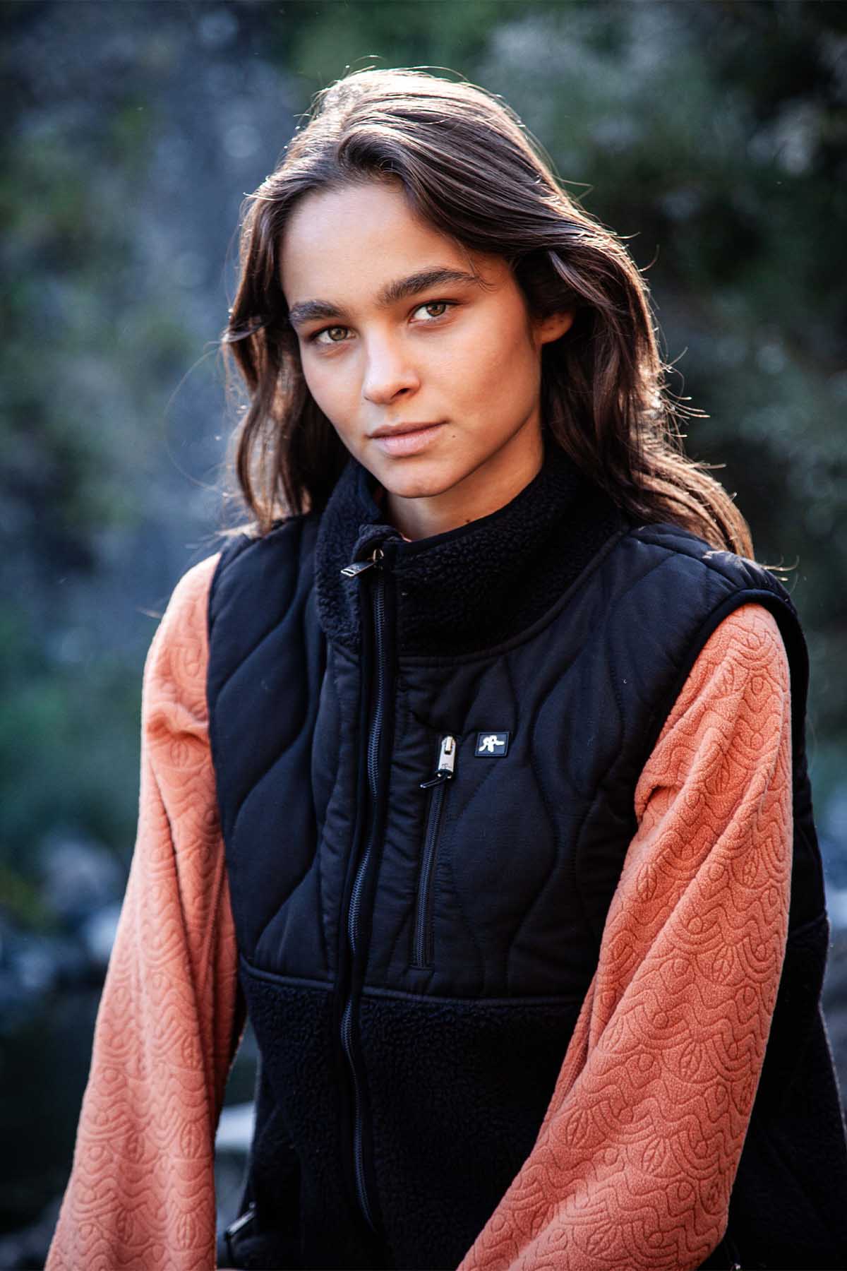 Chaqueta Sin Mangas Vest Mujer - Negra Black