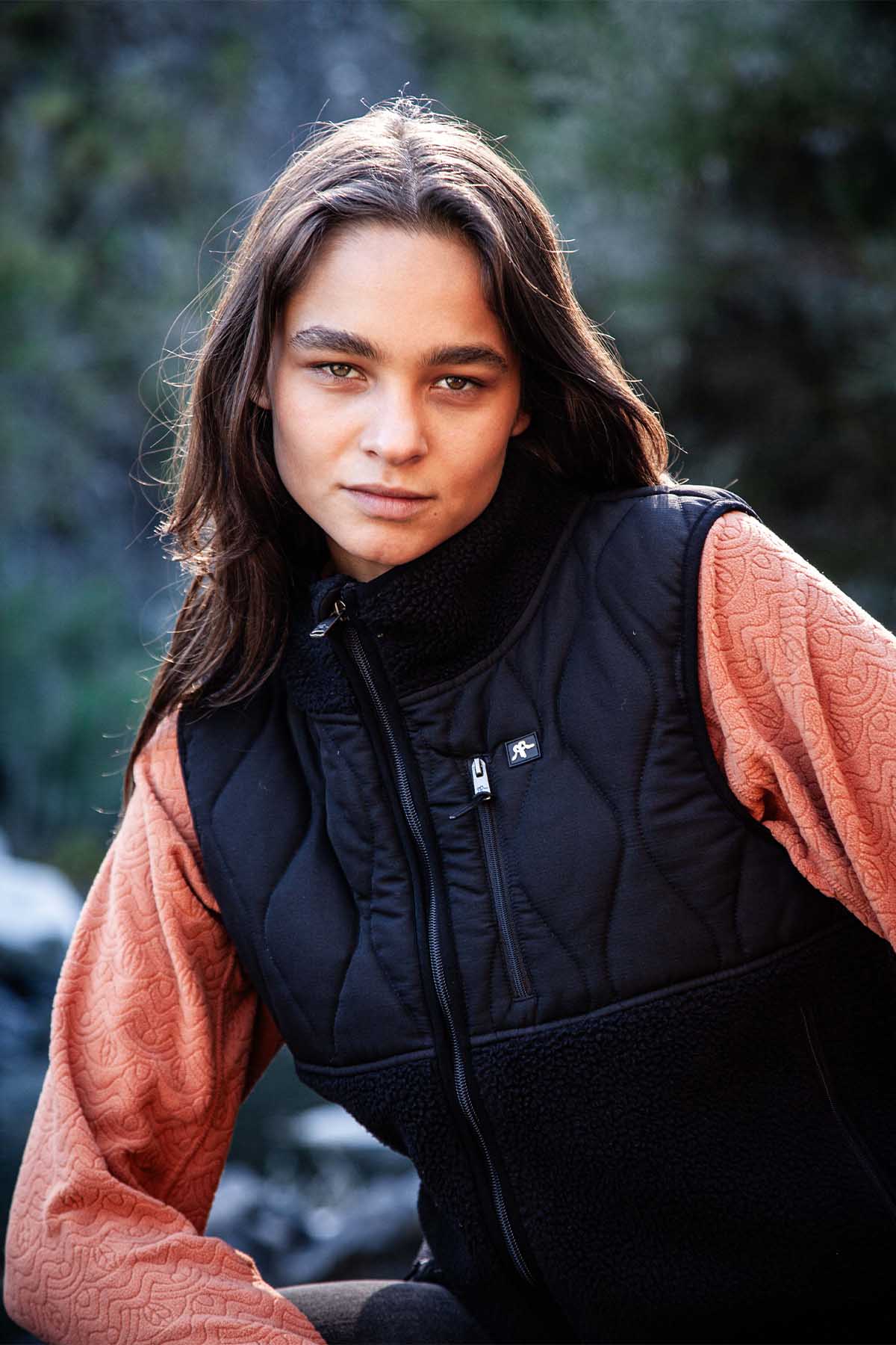 Chaqueta Sin Mangas Vest Mujer - Negra Black