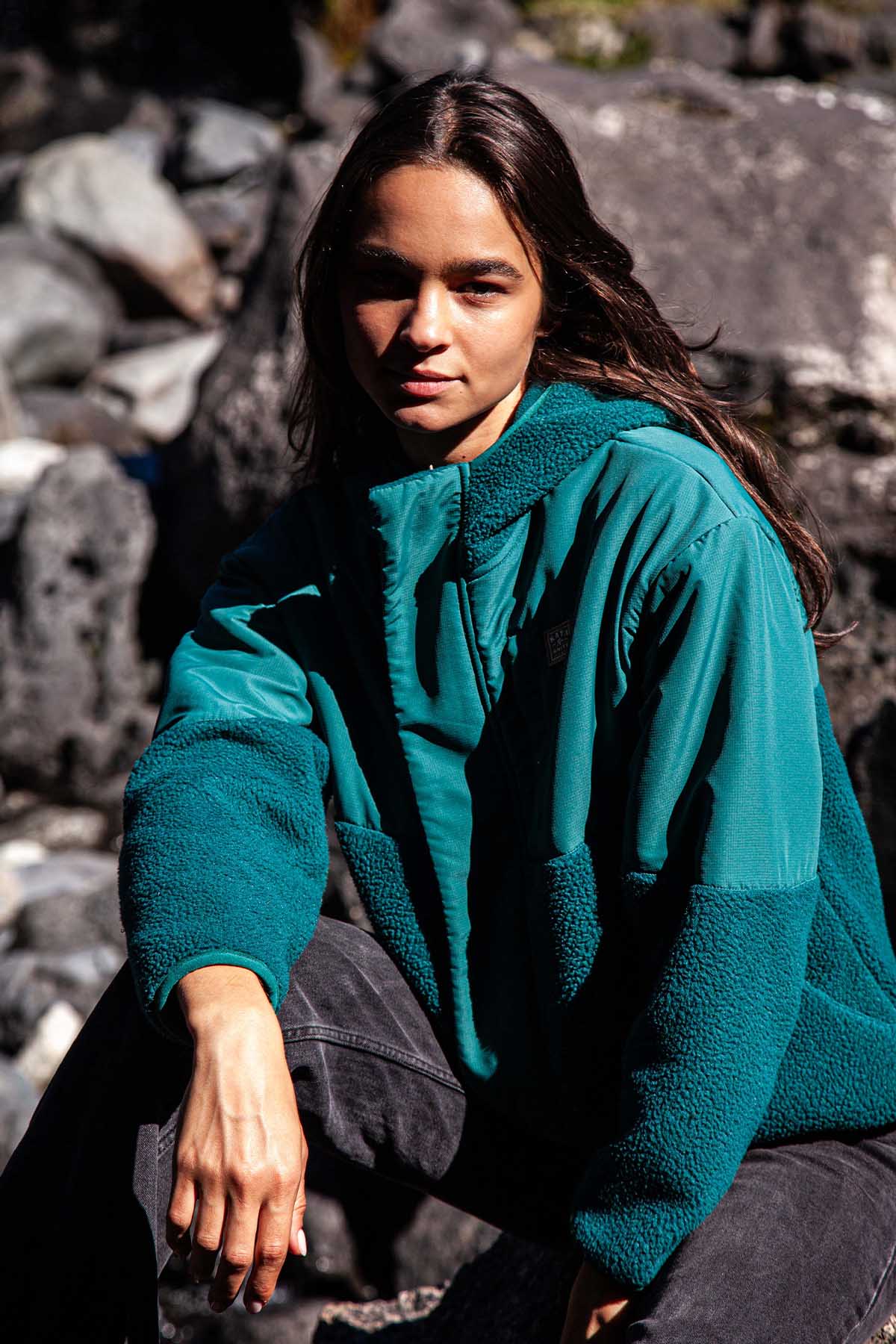 Chiporro Mujer Hood - Solid Petrol