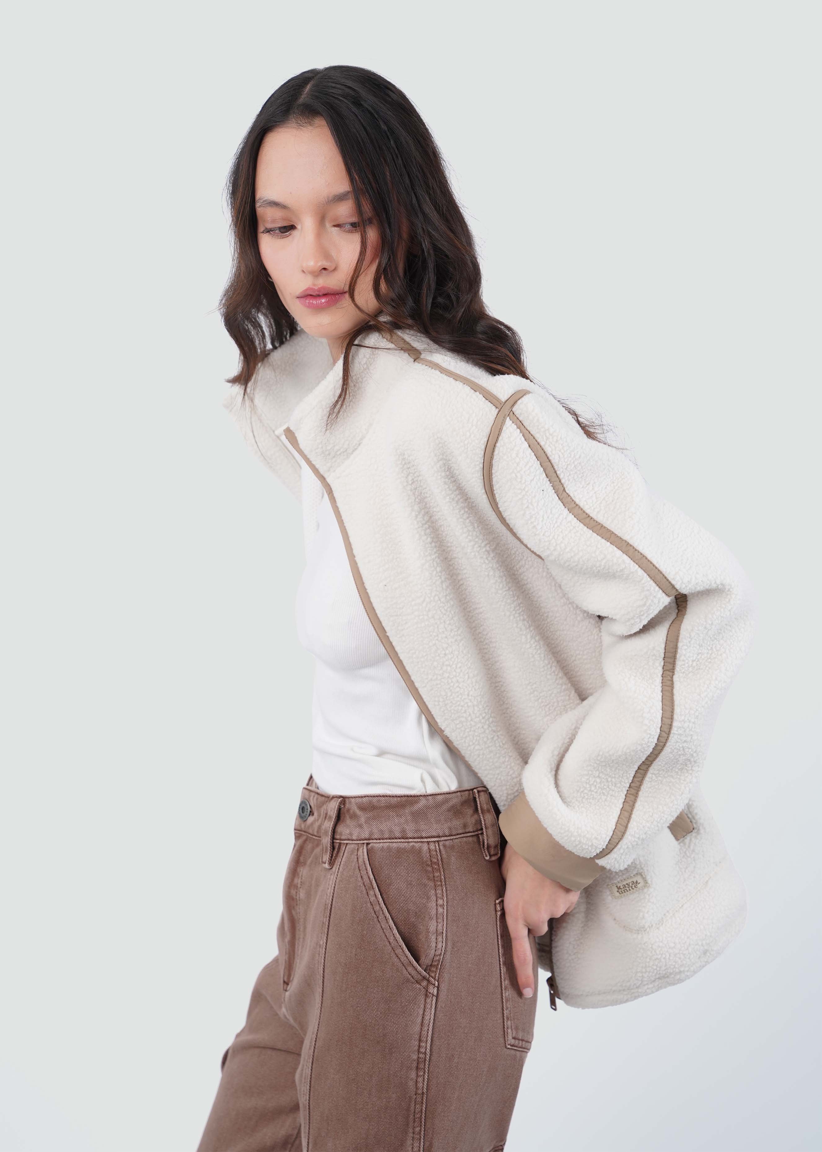 Chiporro Full Zip Mujer - Ecru