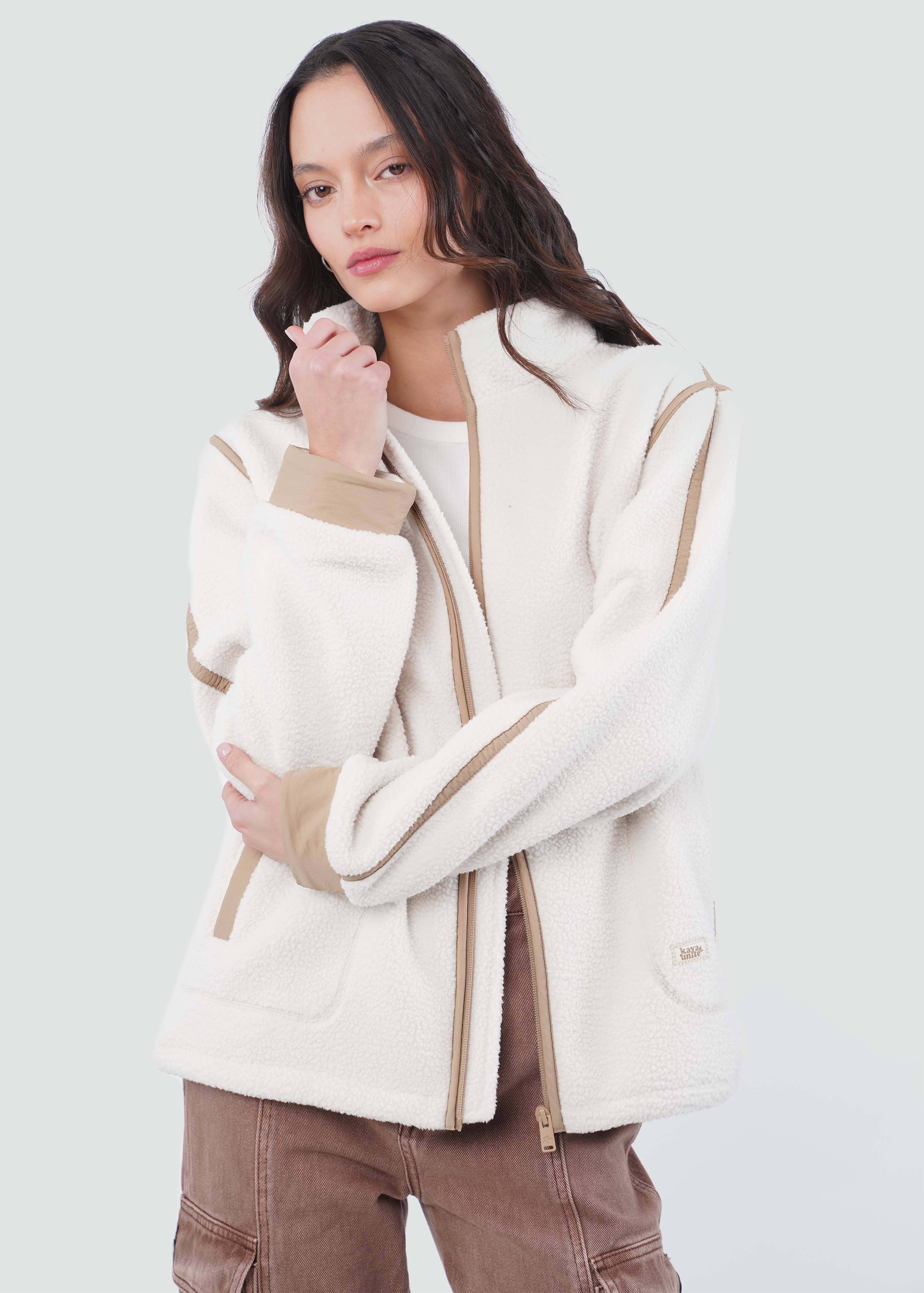 Chiporro Full Zip Mujer - Ecru