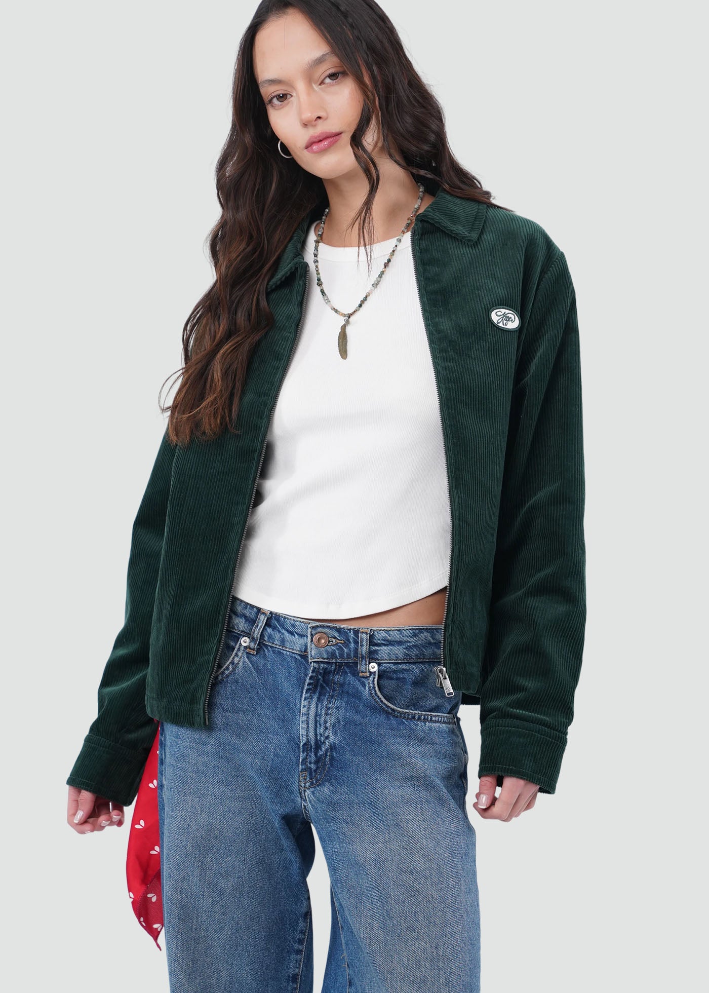 Chaqueta Mujer Cotelé - Verde
