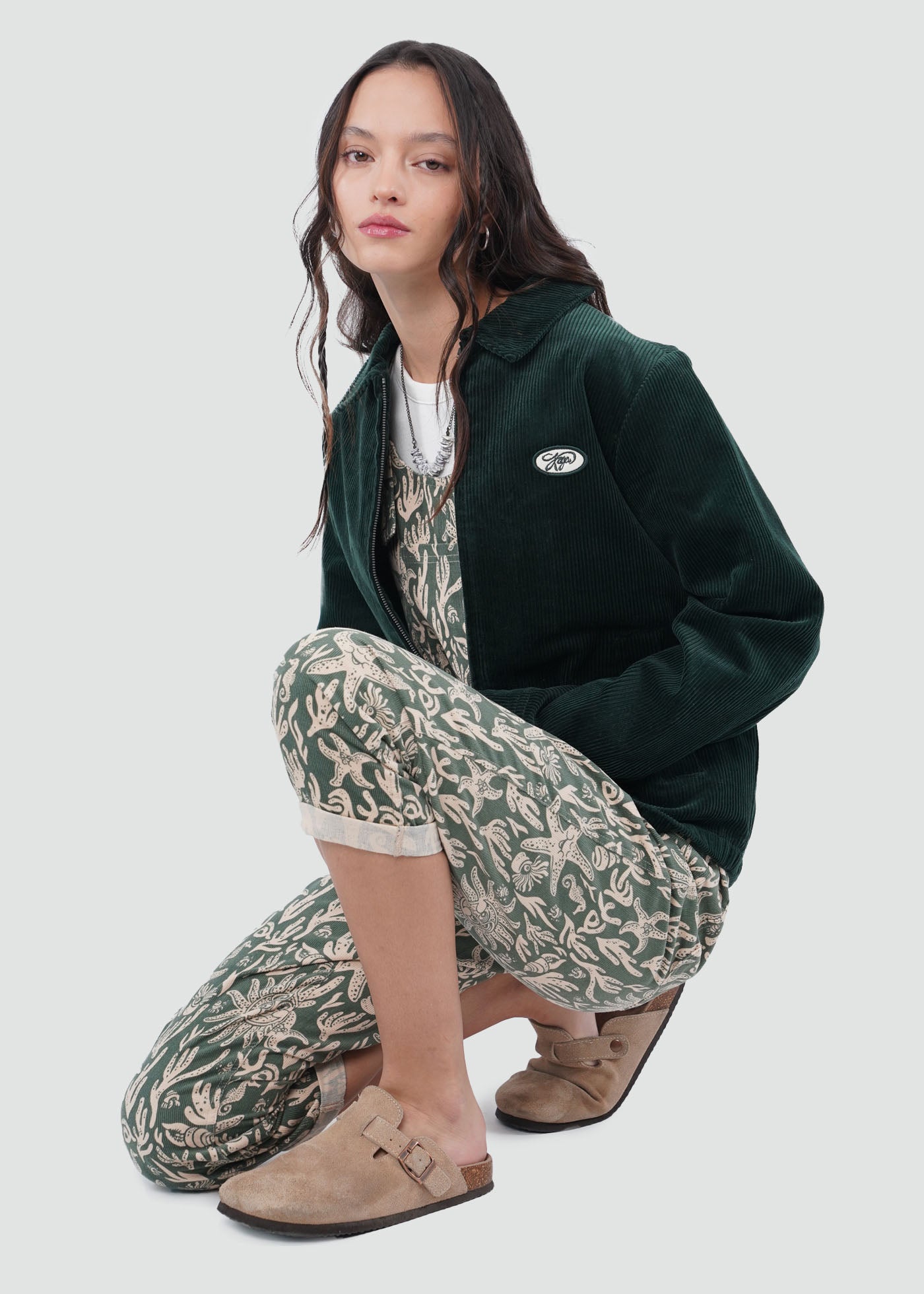 Chaqueta Mujer Cotelé - Verde