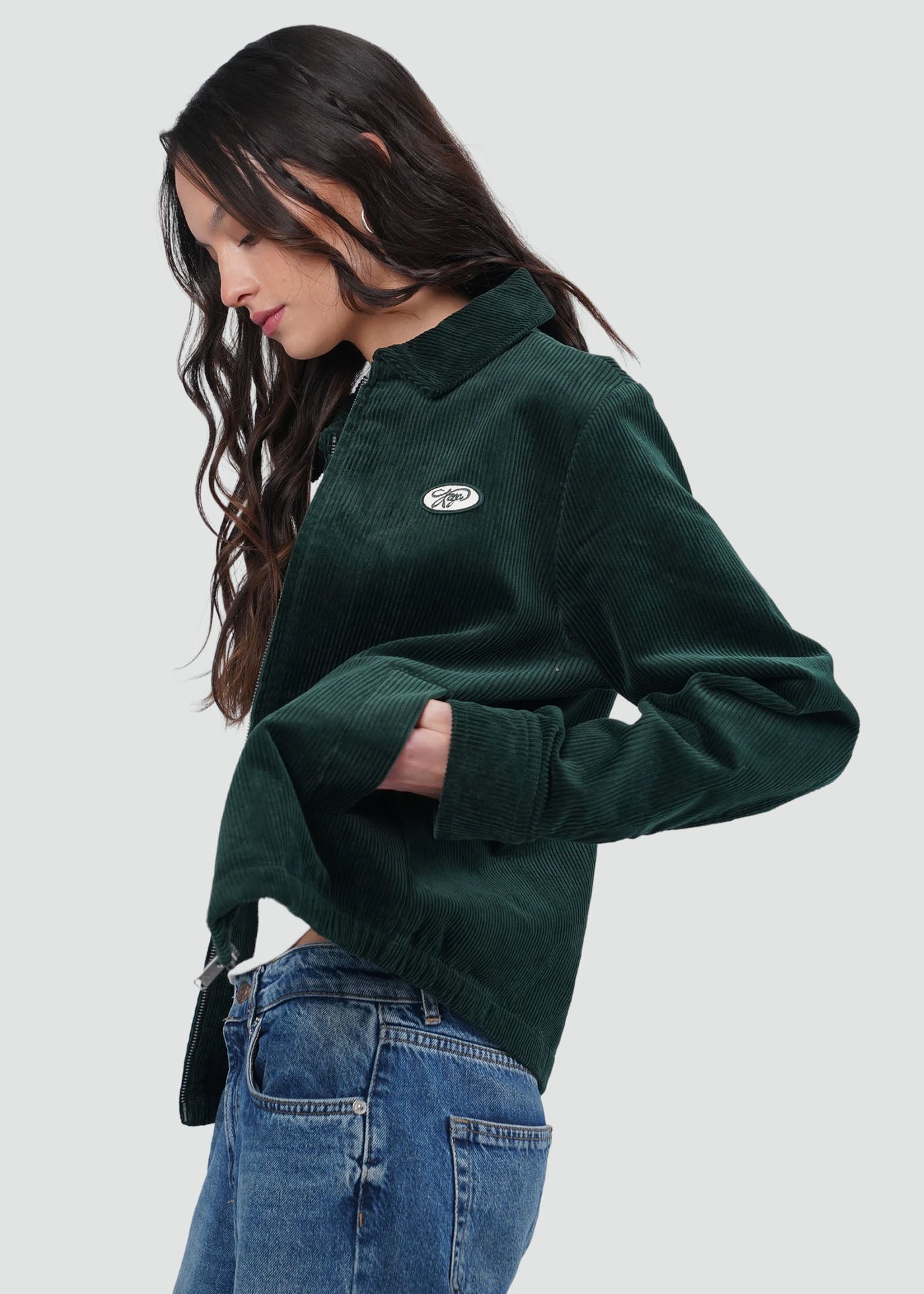 Chaqueta Mujer Cotelé - Verde
