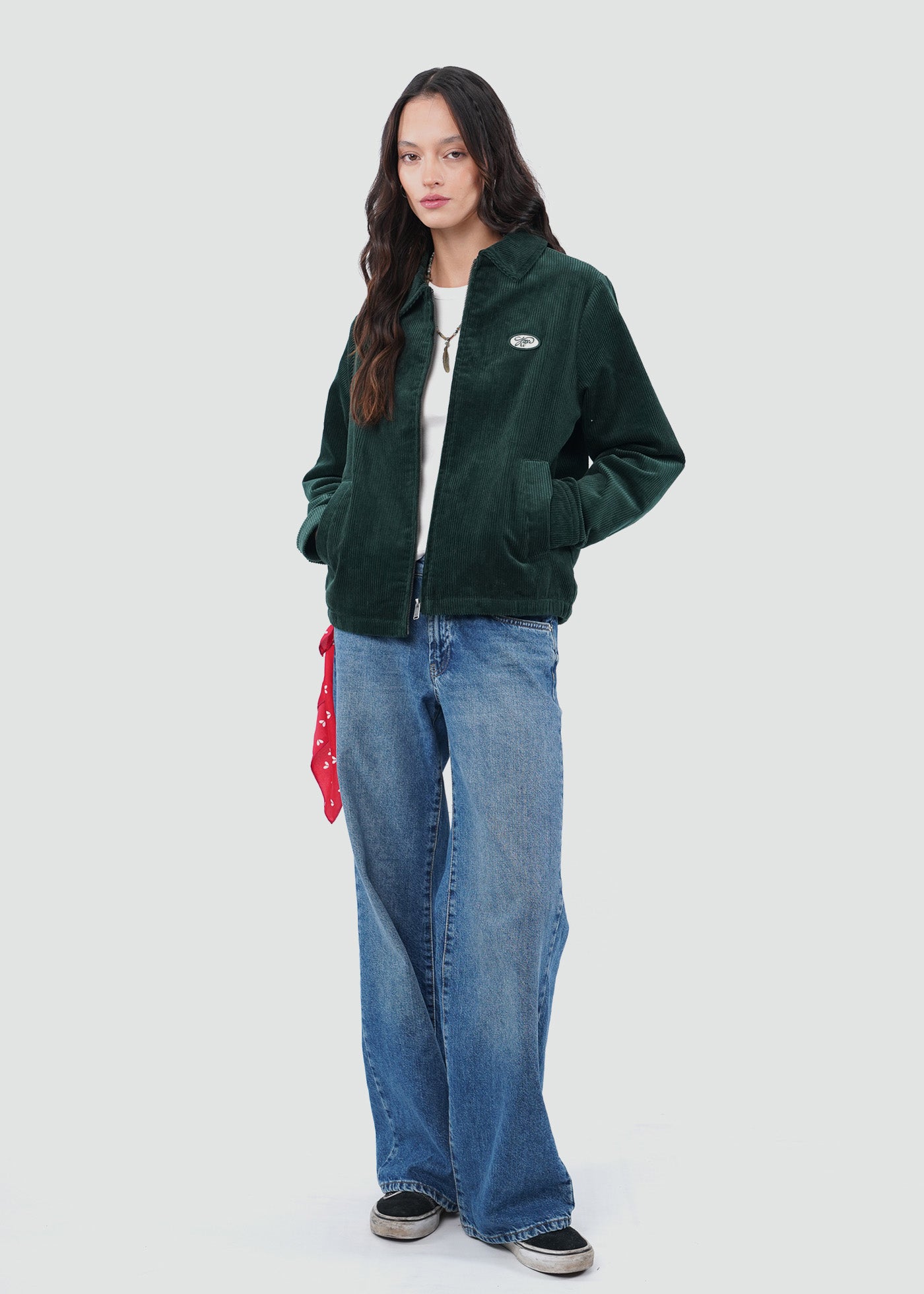 Chaqueta Mujer Cotelé - Verde