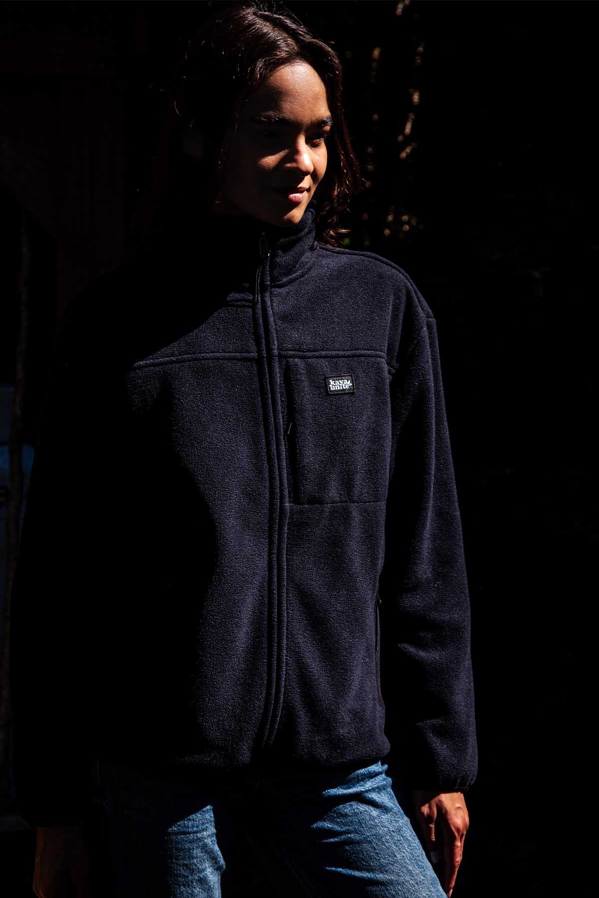 Polar Mujer Full Zip Classic - Negro