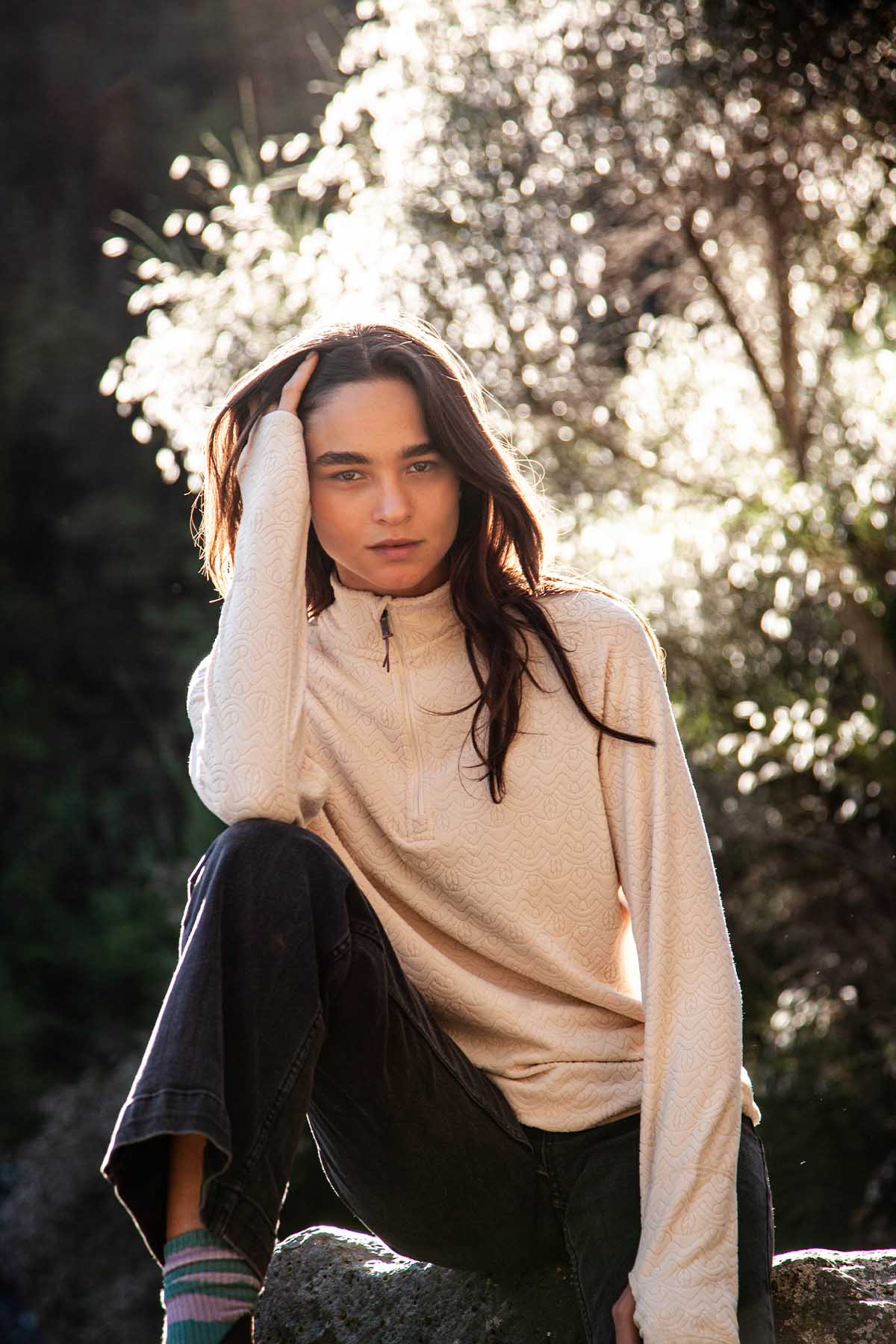 Micropolar Cipress Mujer - Bone