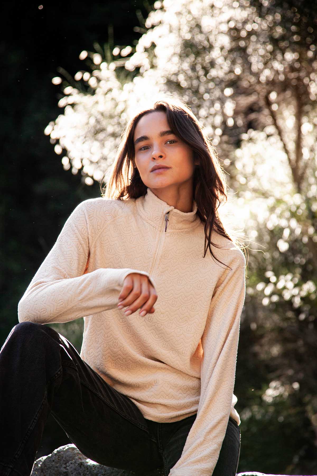Micropolar Cipress Mujer - Bone
