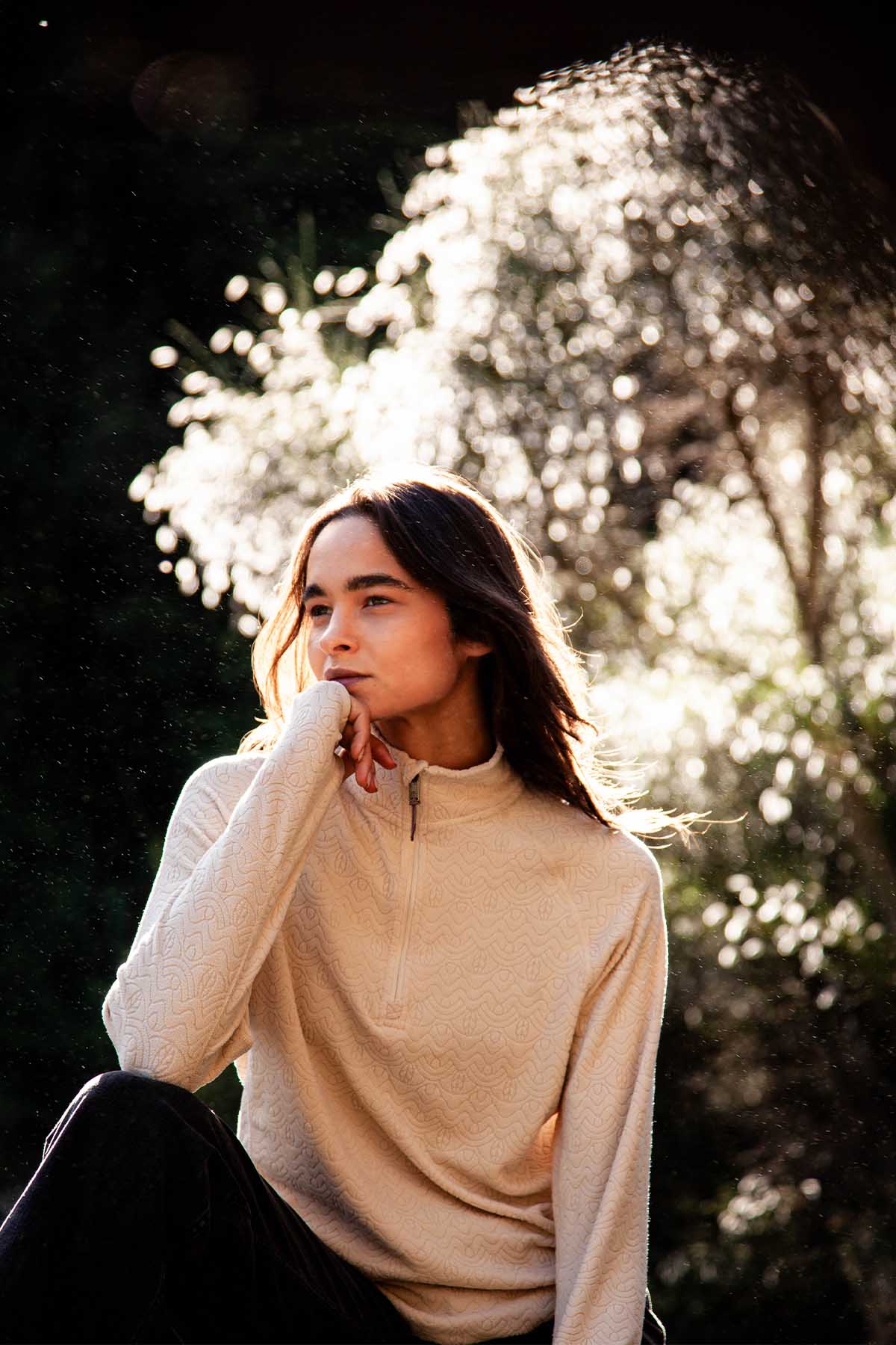 Micropolar Cipress Mujer - Bone
