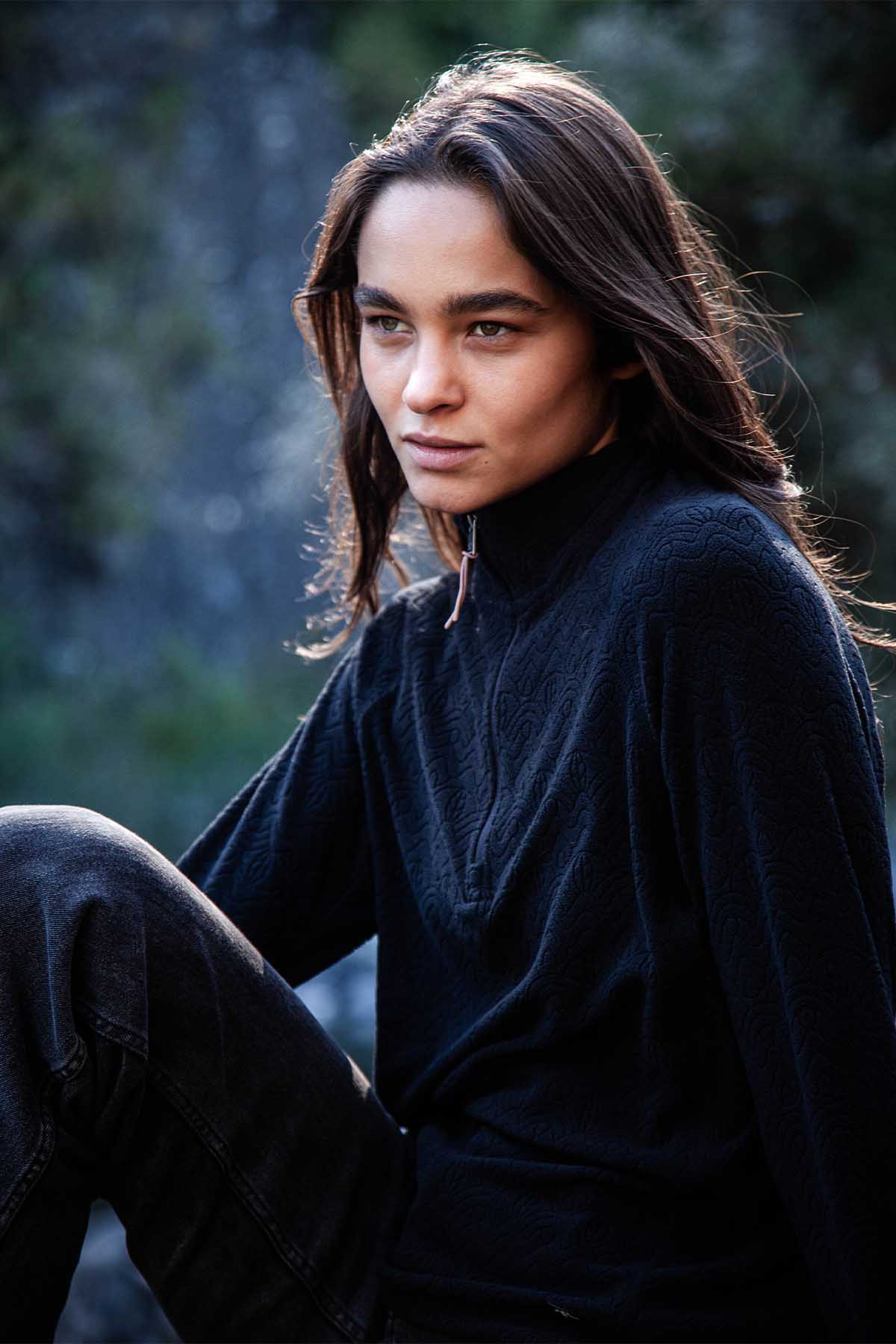 Micropolar Cipress Mujer - Negro