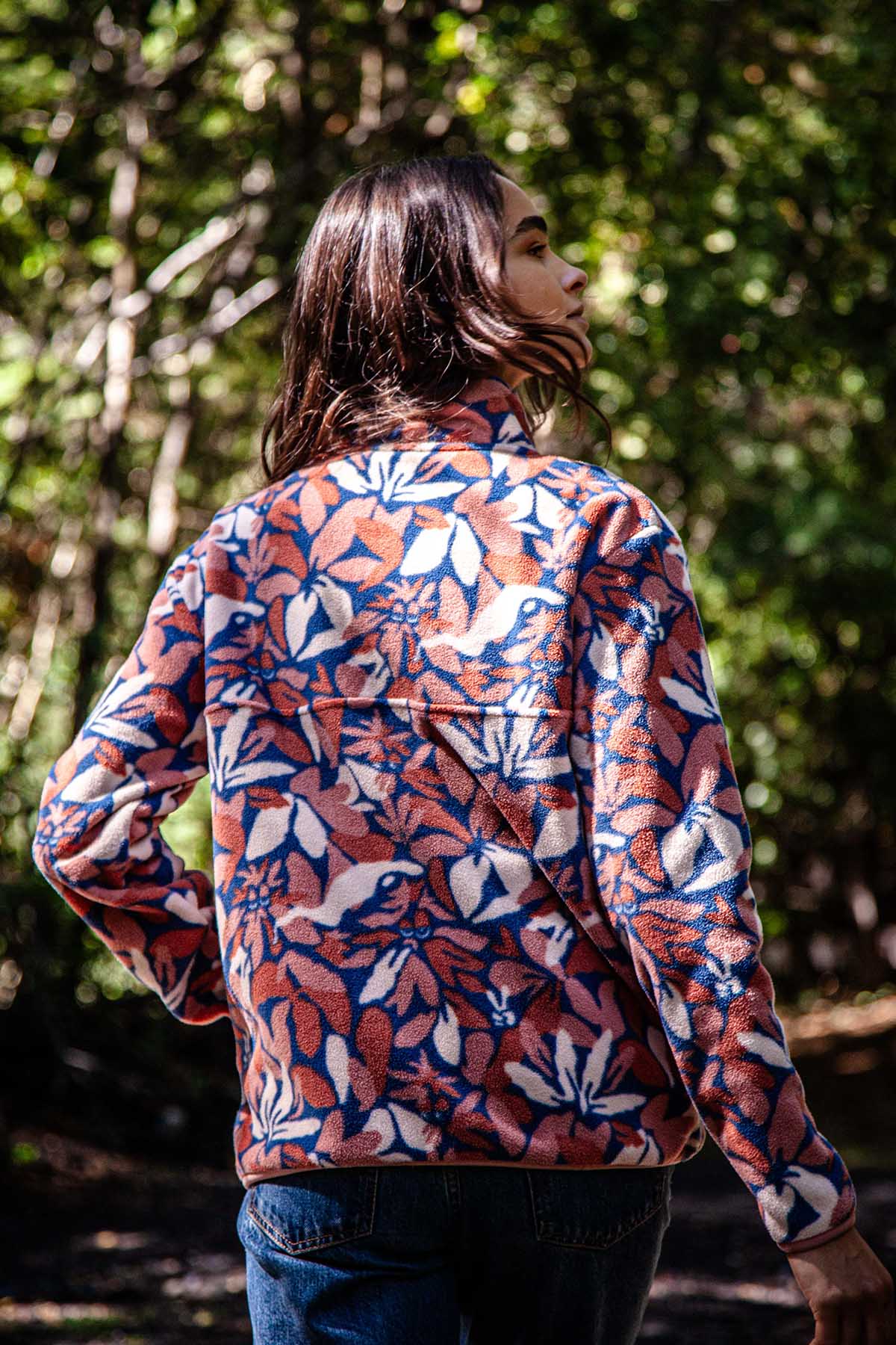 Polar Con Cierre Solid Funga Mujer - Peach Black