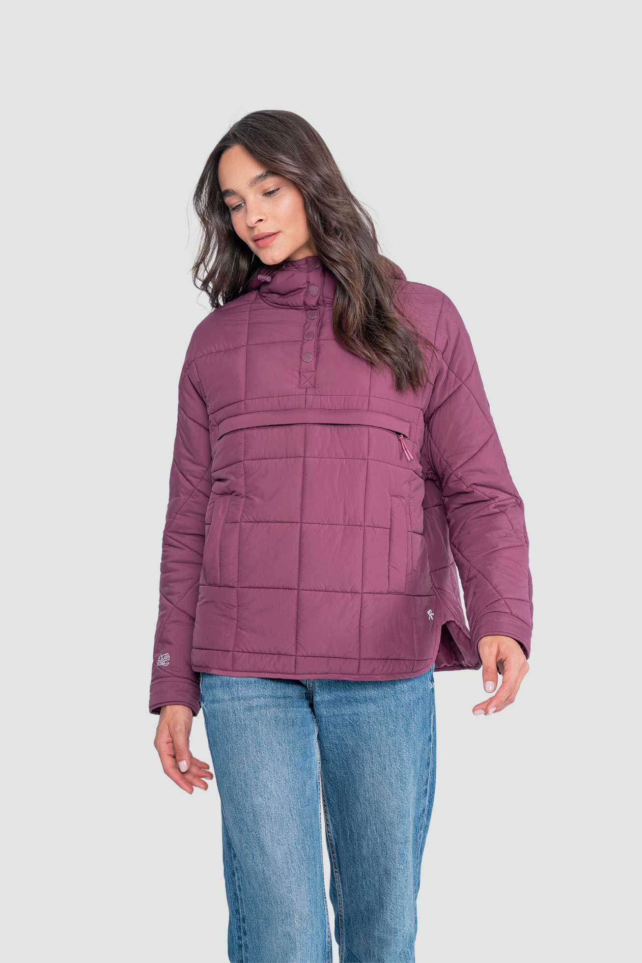 Parka Mujer Anorak Solid - Berry