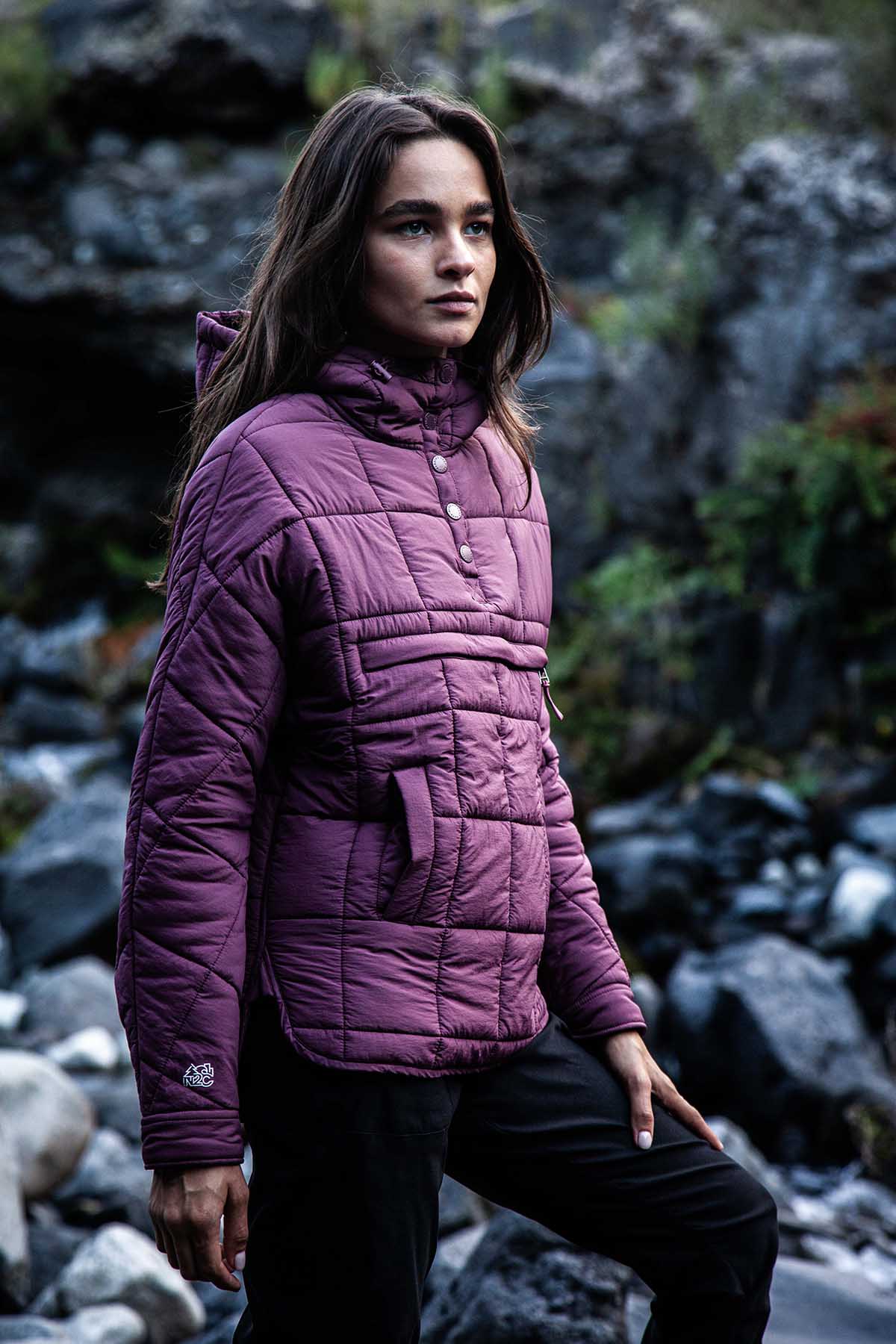 Parka Mujer Anorak Solid - Berry