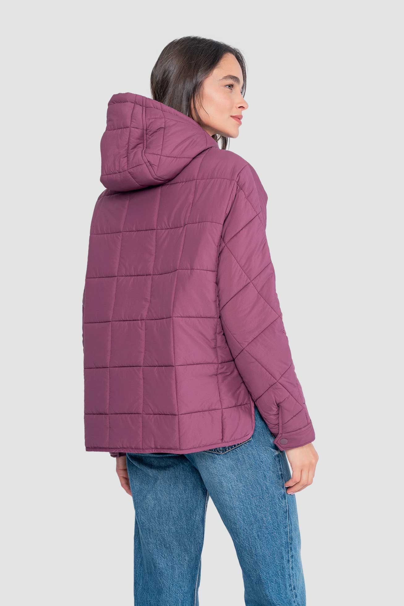 Parka Mujer Anorak Solid - Berry