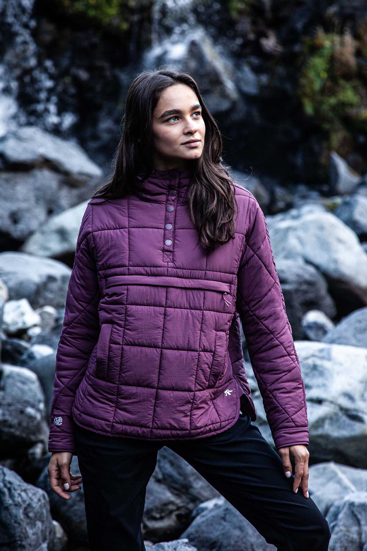 Parka Mujer Anorak Solid - Berry