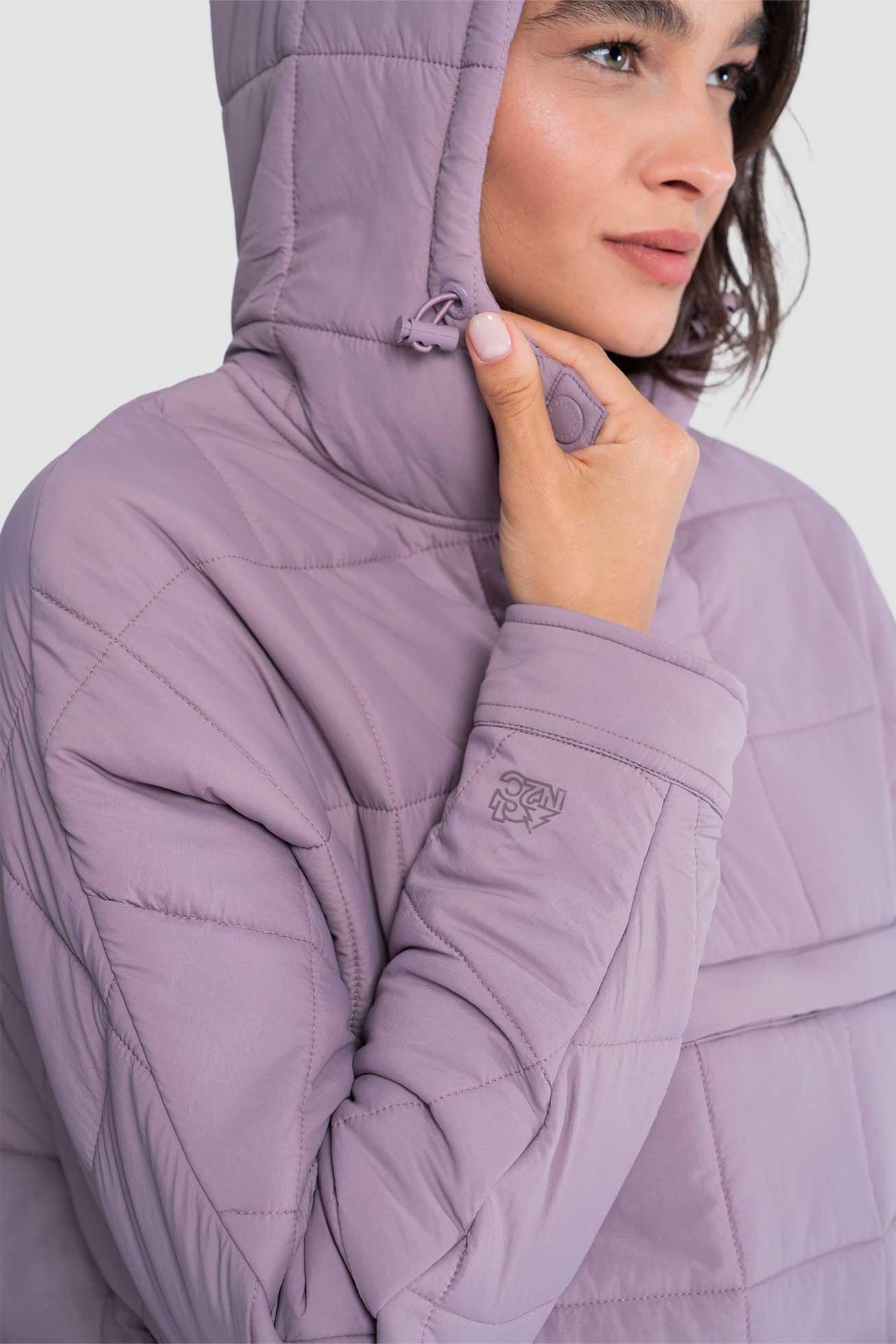 Parka Mujer Anorak Solid - Malva