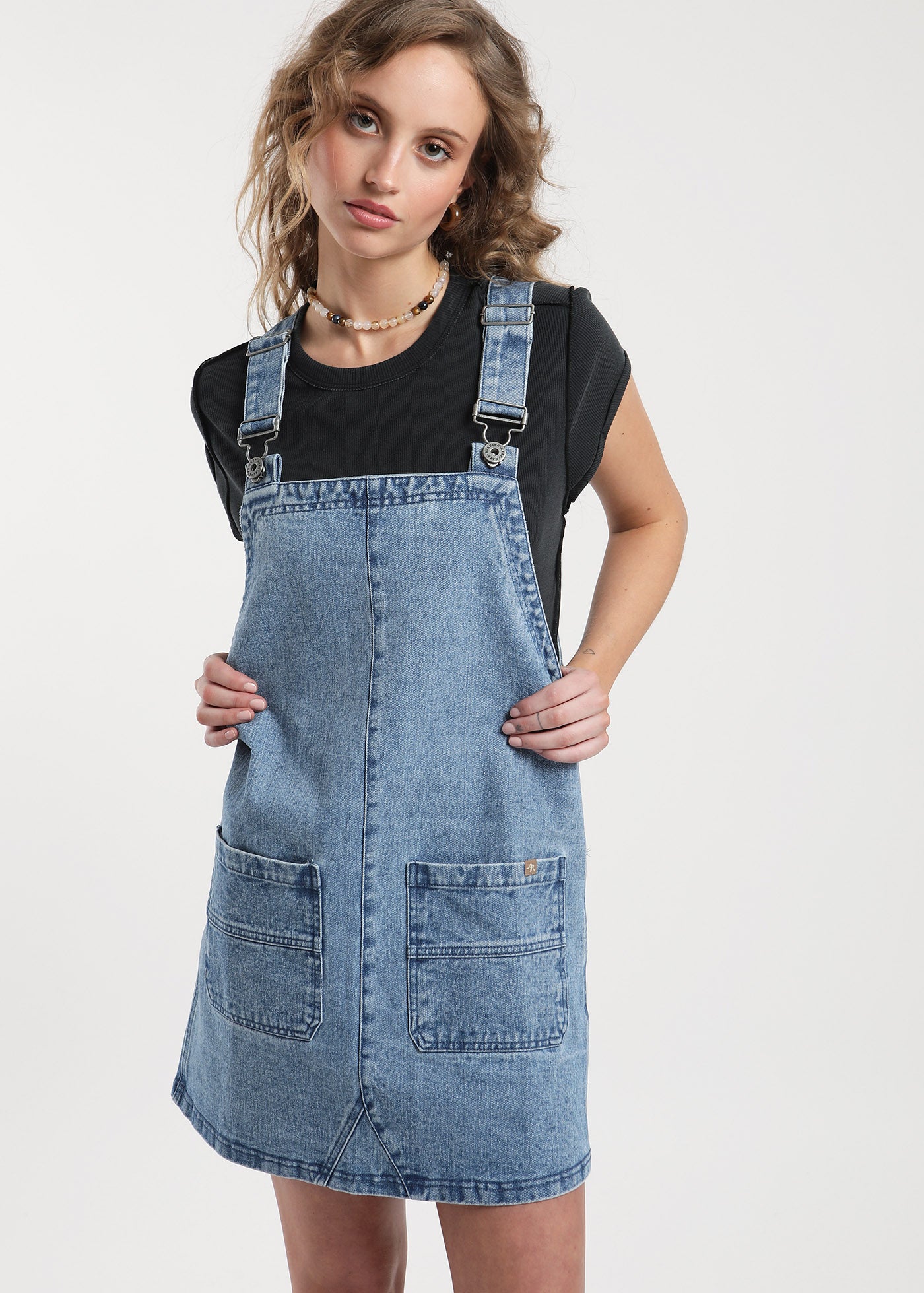 Jardinera Vestido - Denim Azul