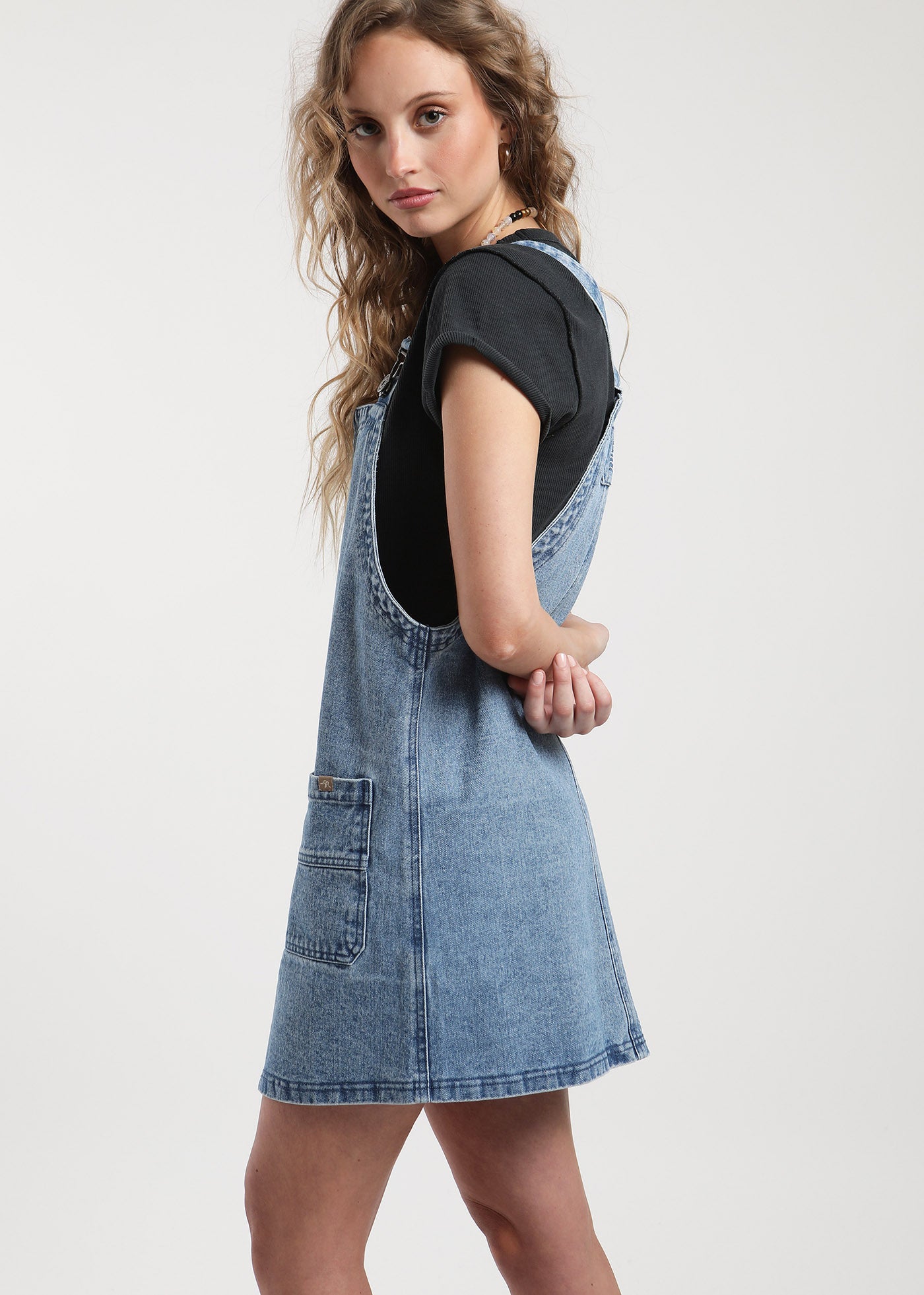 Jardinera Vestido - Denim Azul