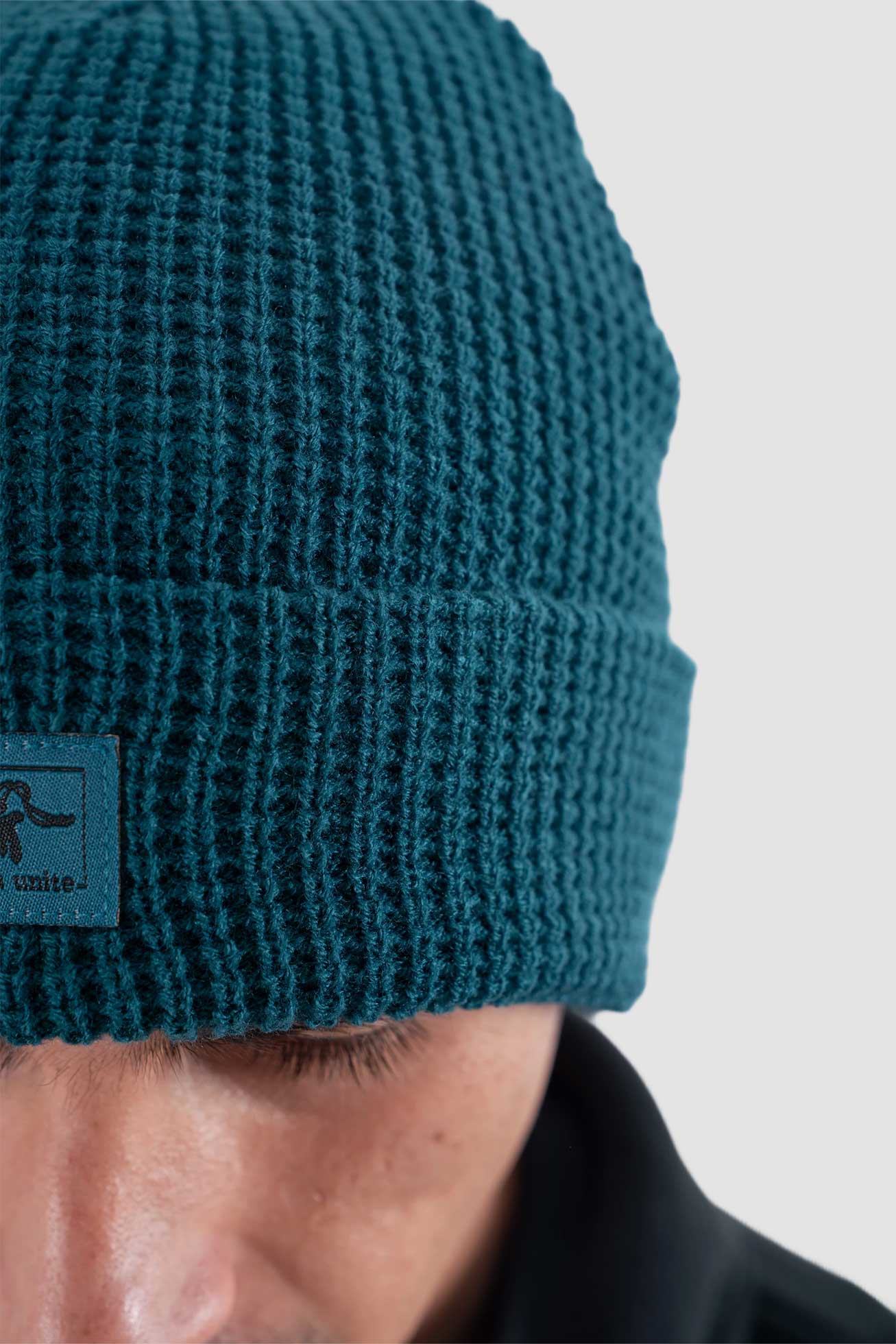 Gorro Beanie Waffle - Petrol Lavender