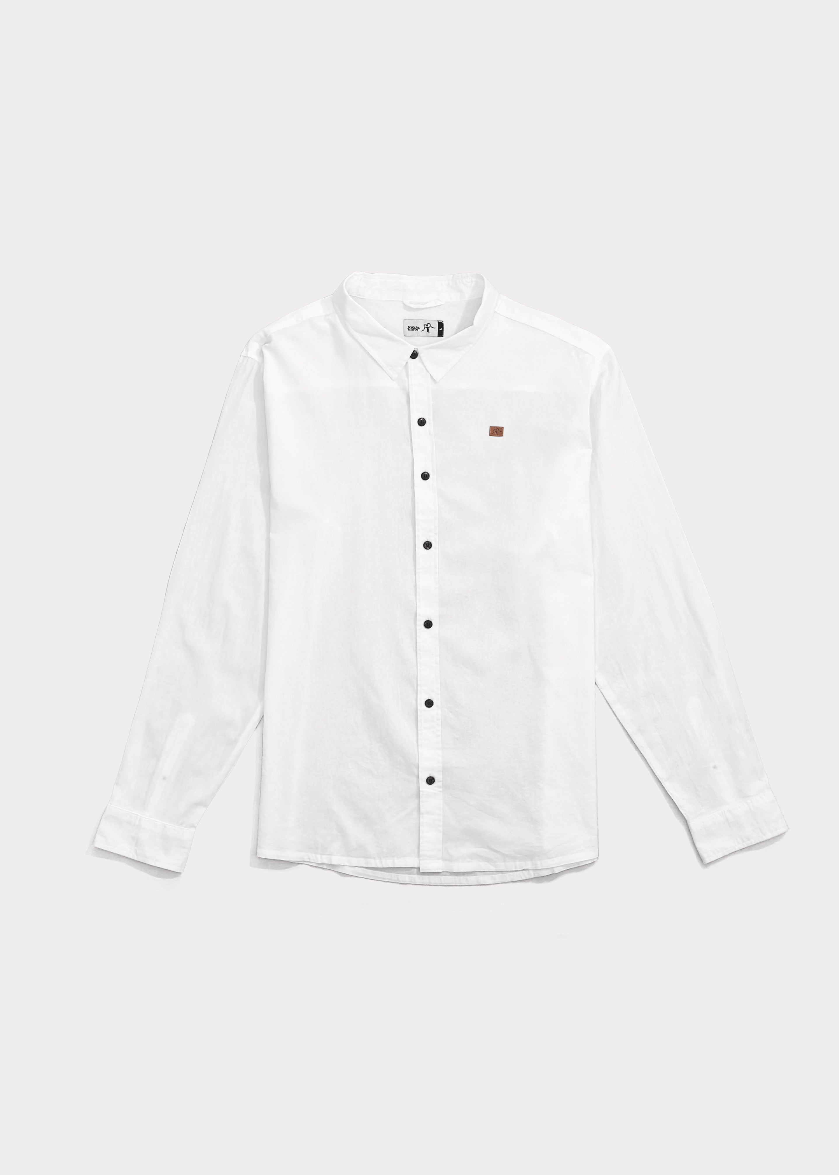 Camisa Long Cotton Solid White