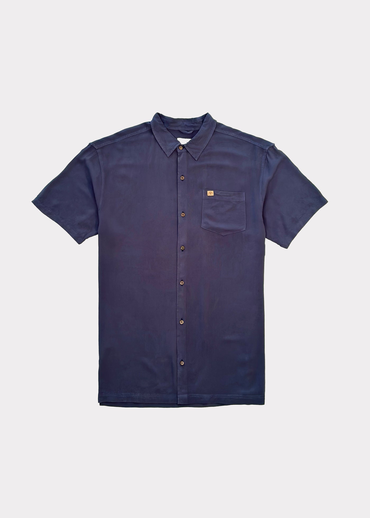 Camisa Viscose Solid Dark Blue