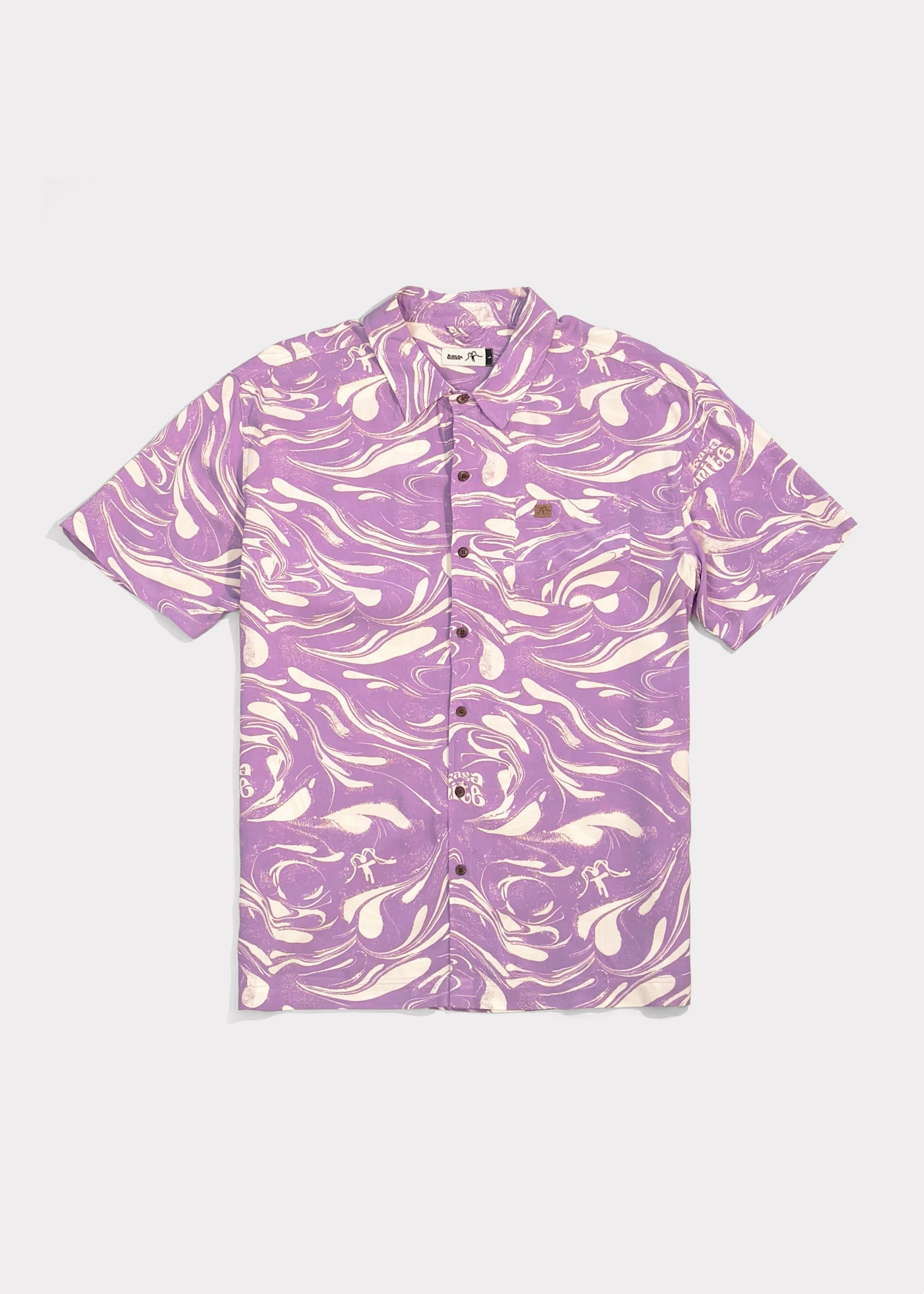 Guayabera Print Drip Lilac