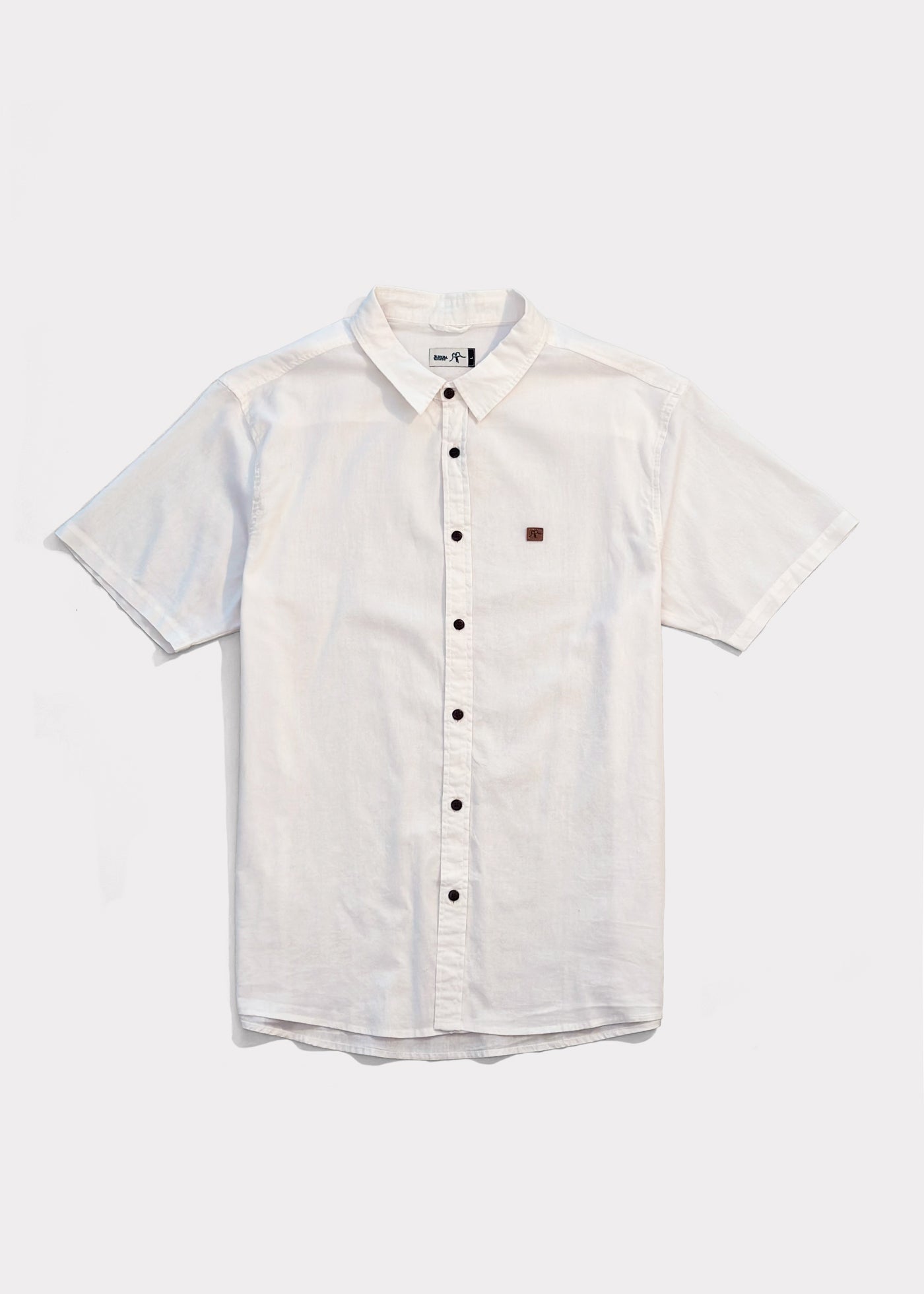 Camisa Cotton Solid Cream White