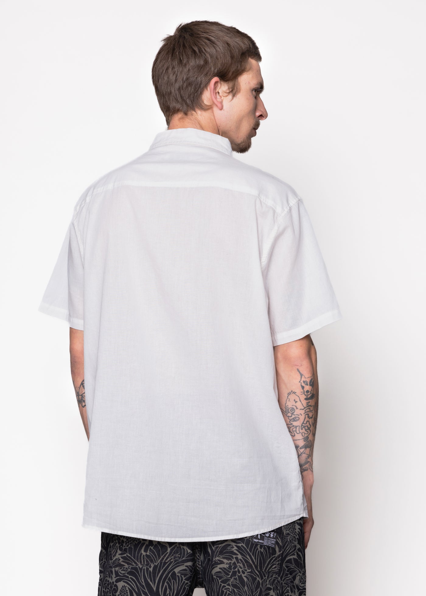 Camisa Cotton Solid Cream White