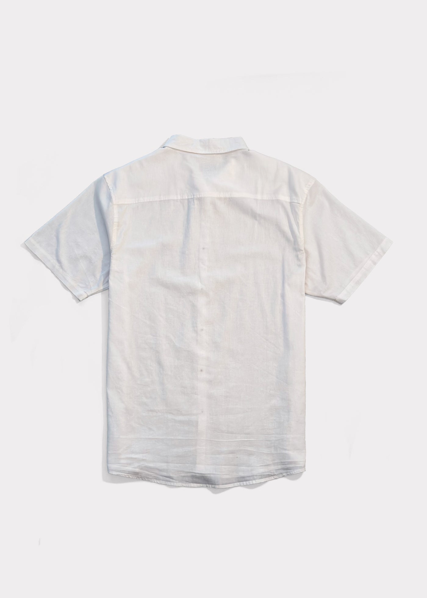 Camisa Cotton Solid Cream White