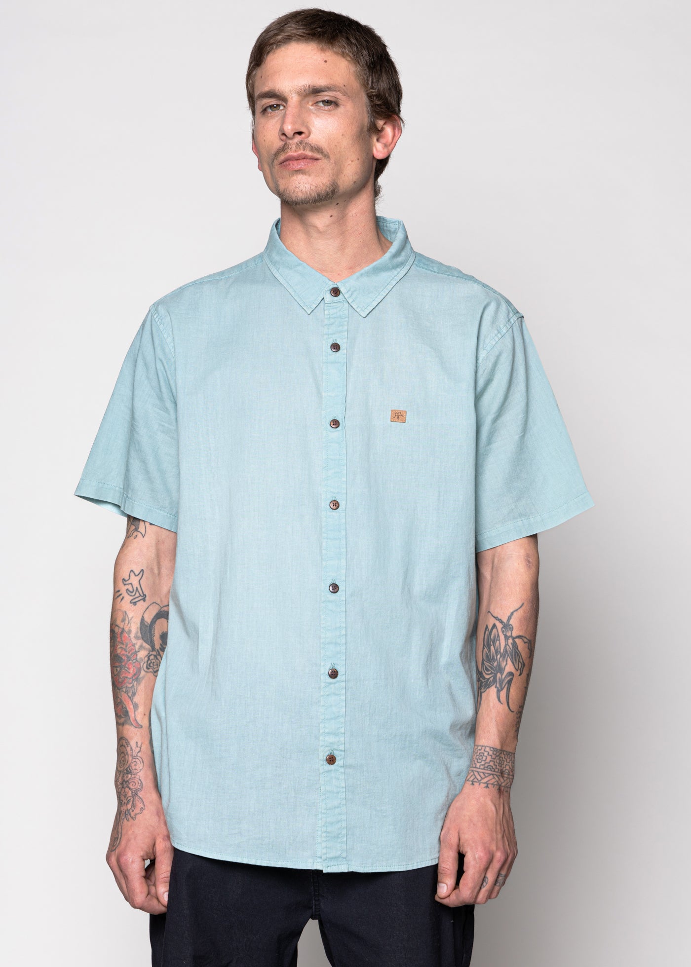 Camisa Cotton Solid Green