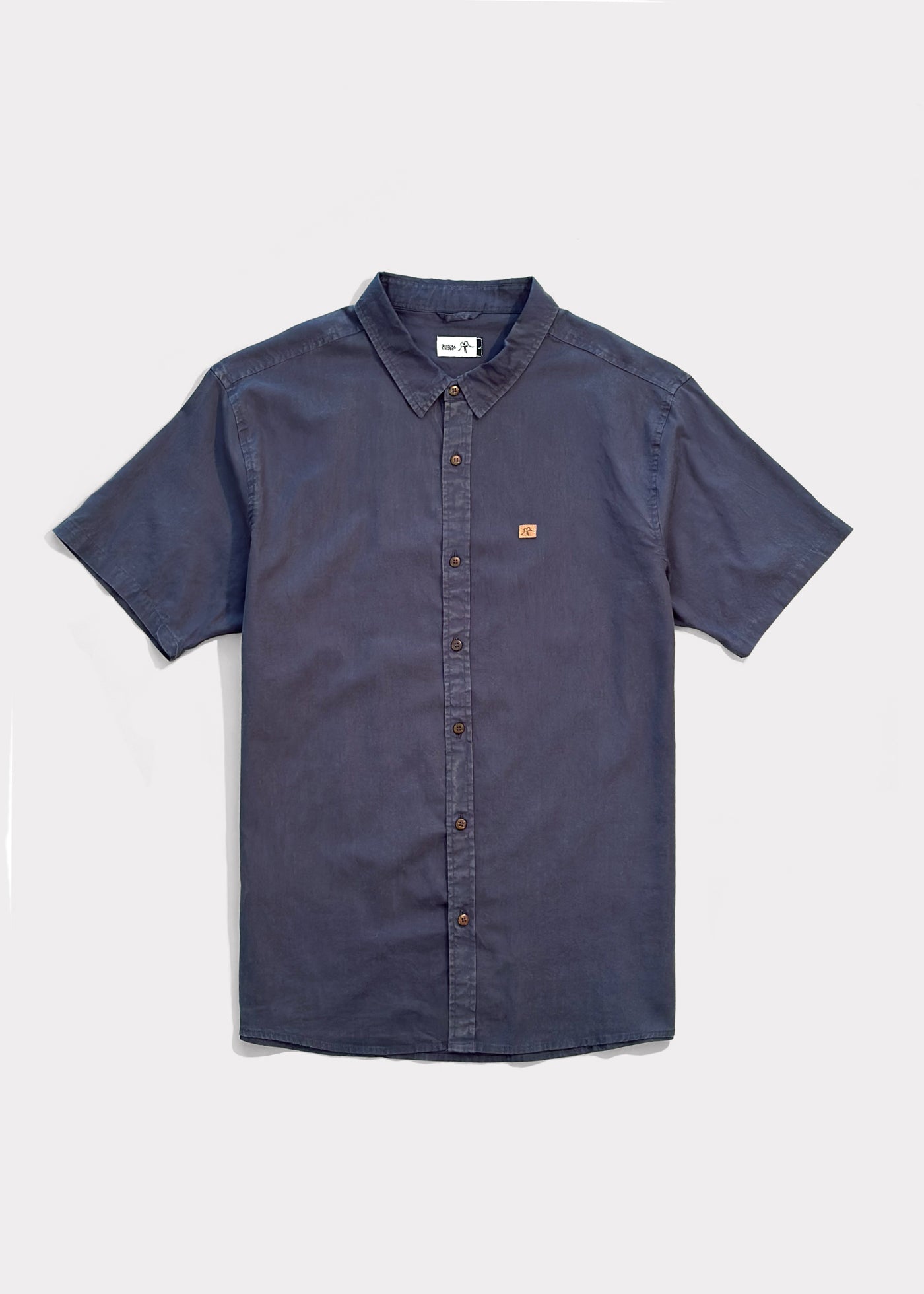 Camisa Cotton Solid Dark Blue