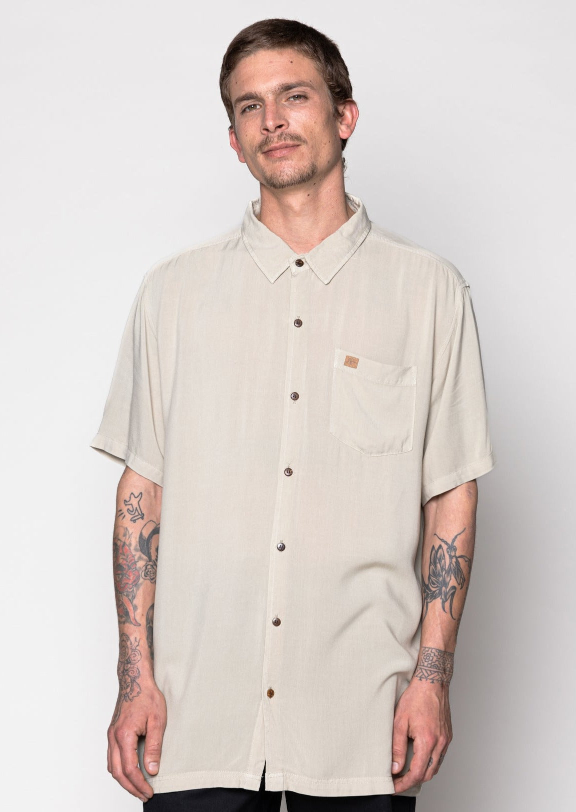 Camisa Viscose Solid Olive