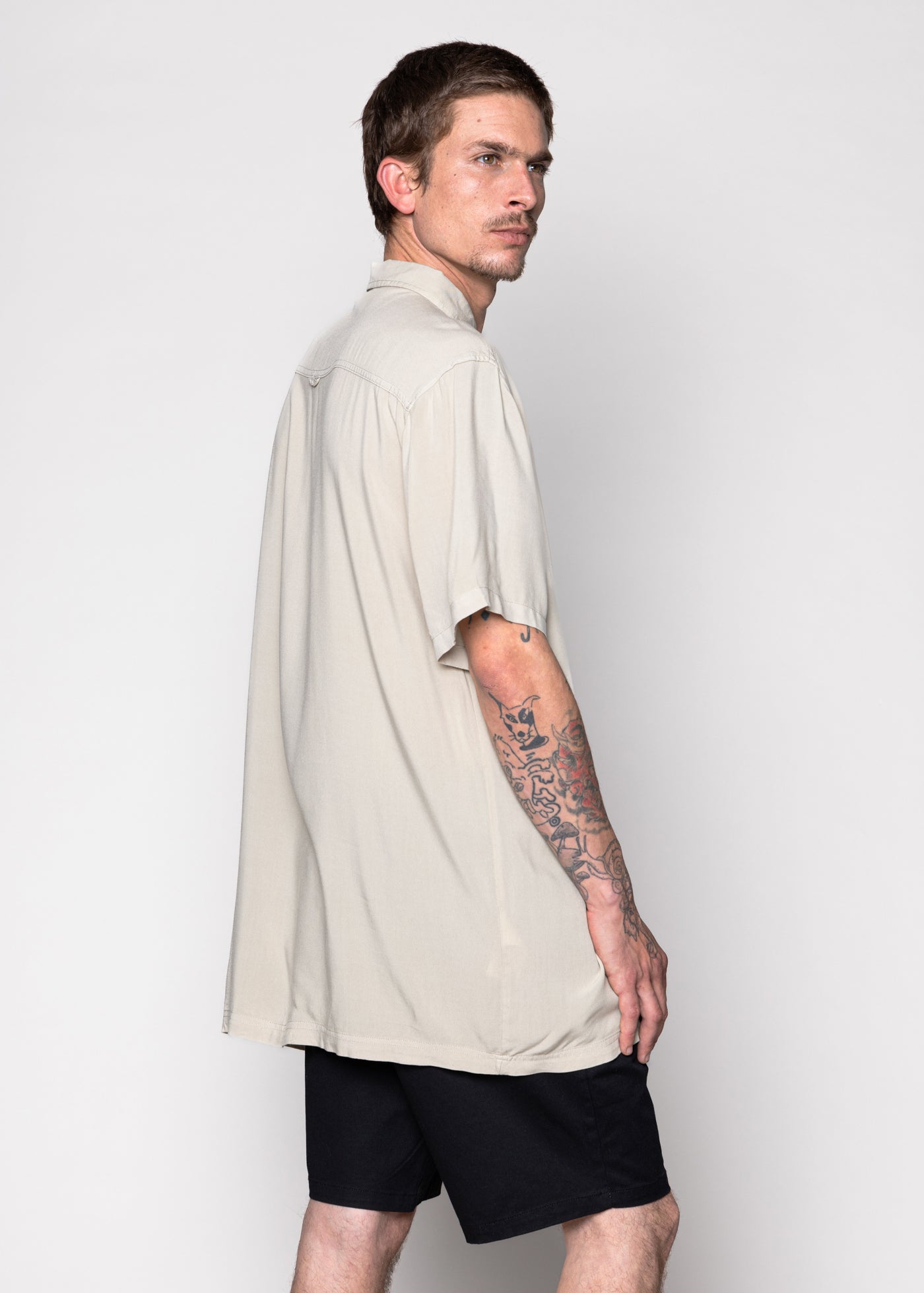 Camisa Viscose Solid Olive