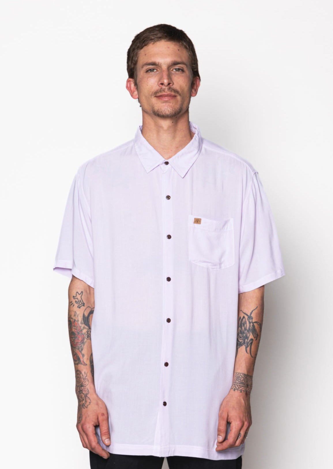 Camisa Viscose Solid Dirty Pink