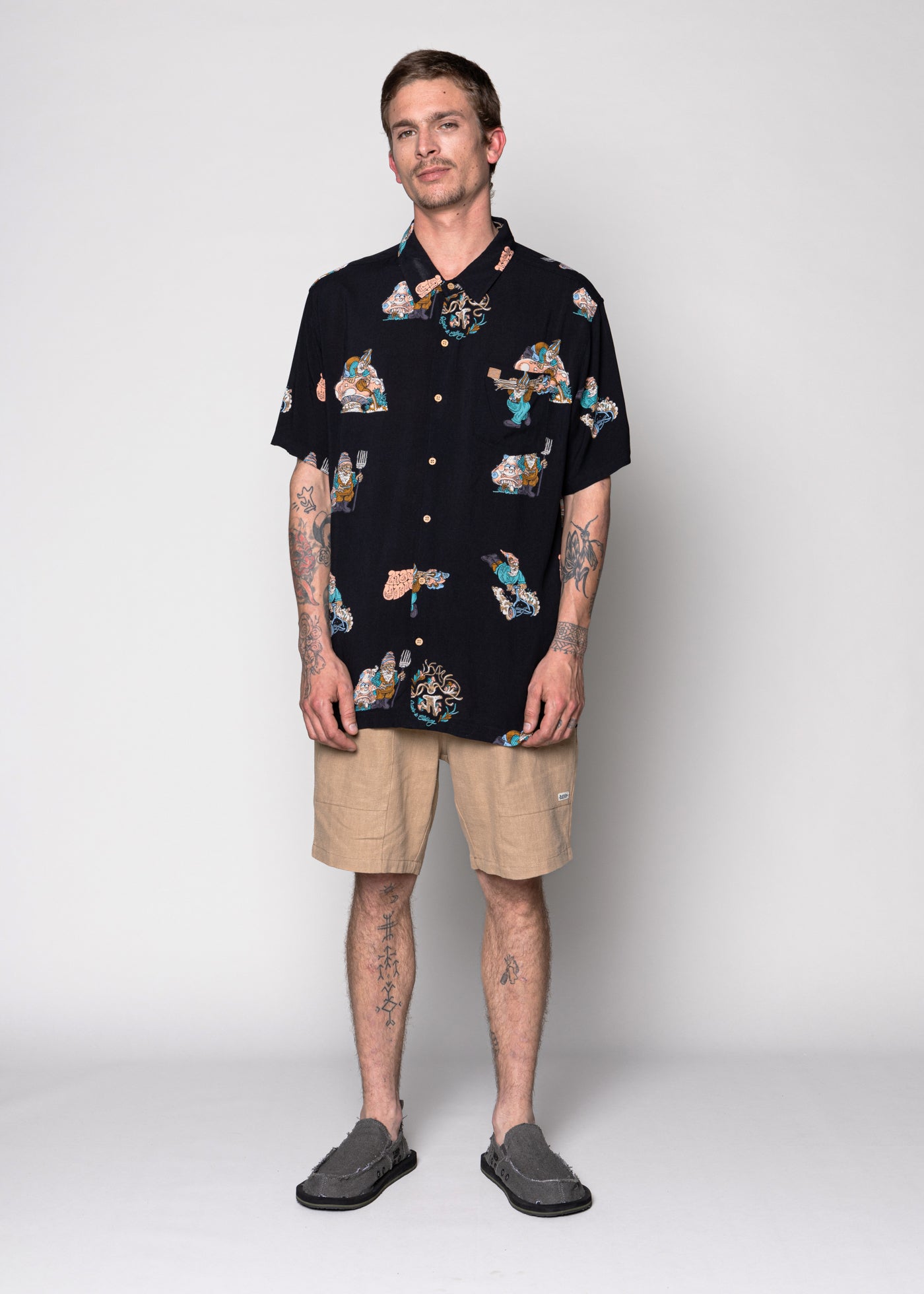 Guayabera Garden Black