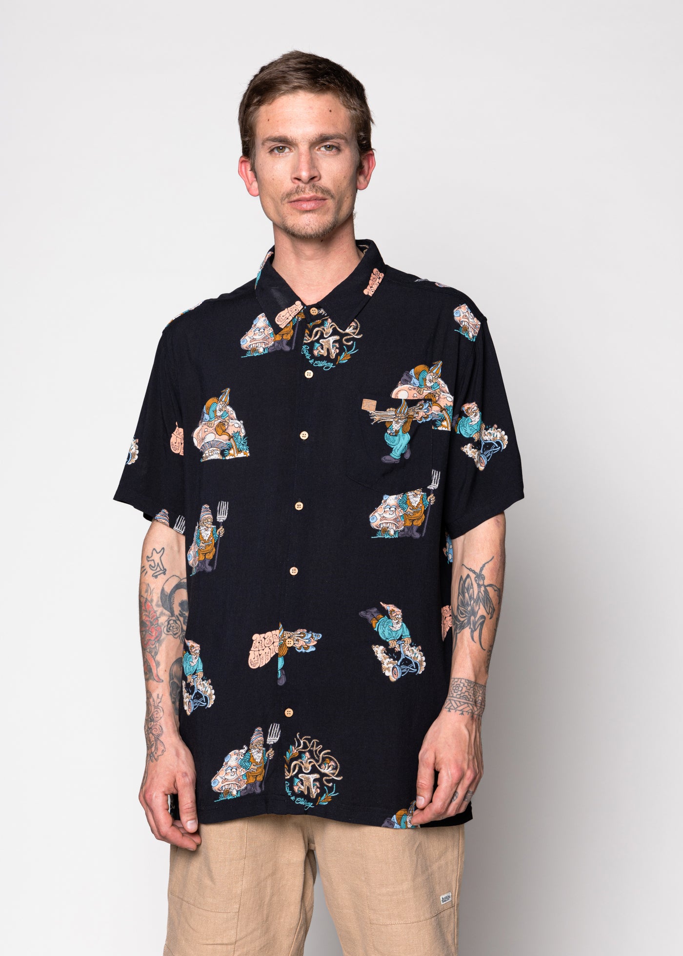 Guayabera Garden Black