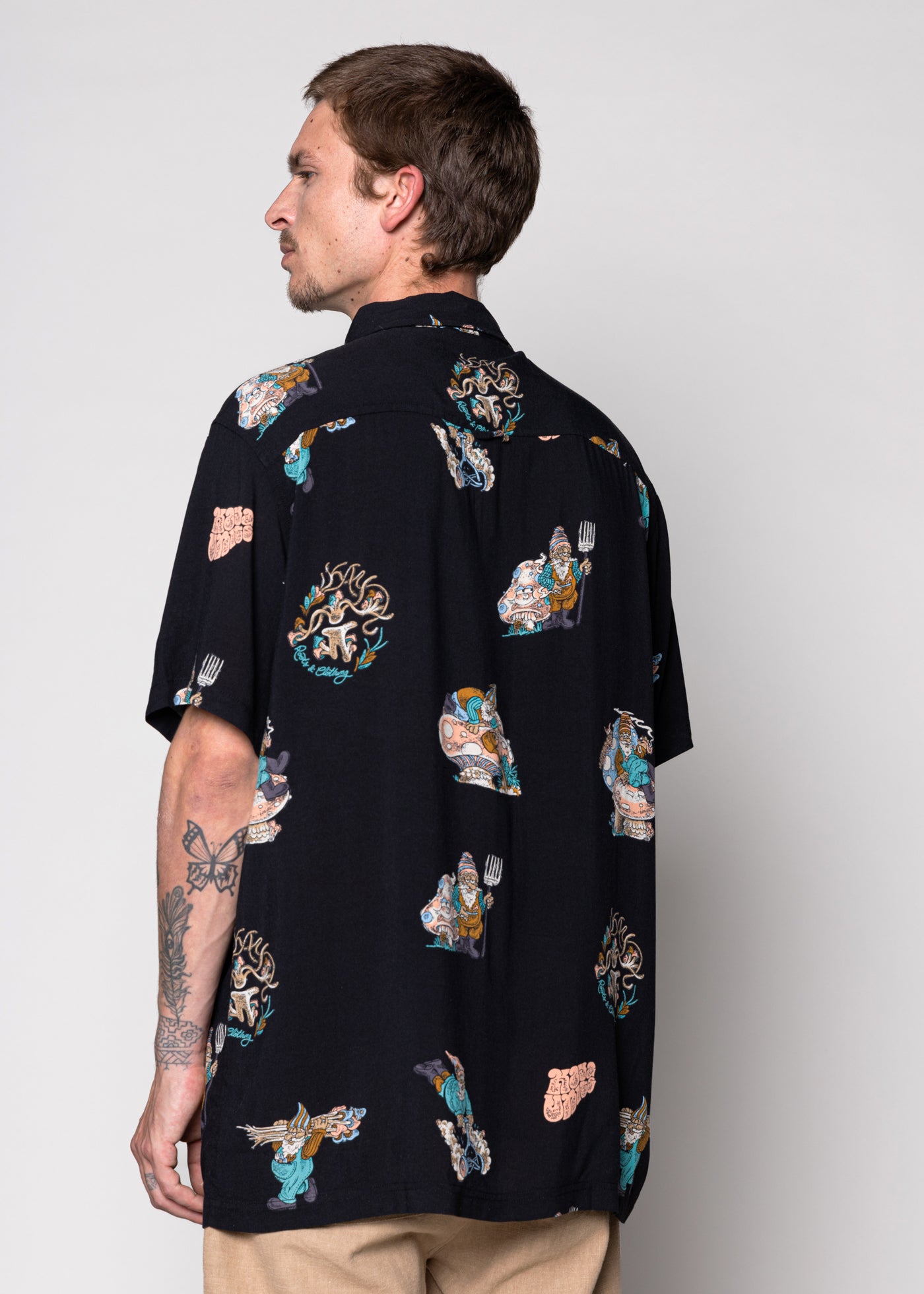 Guayabera Garden Black Black