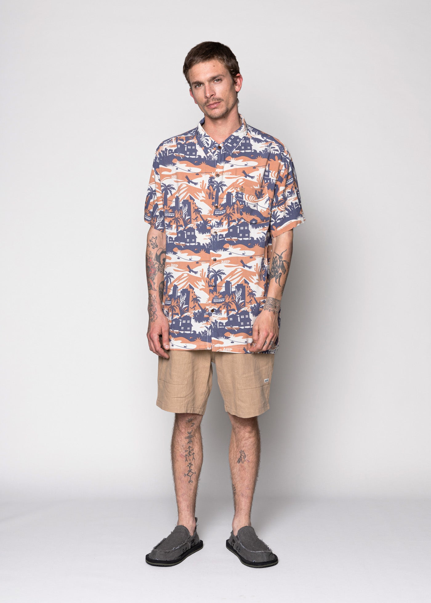 Guayabera Jungle Peach