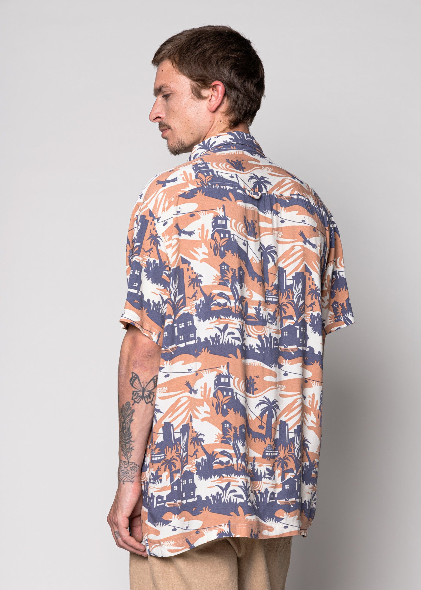 Guayabera Jungle Peach