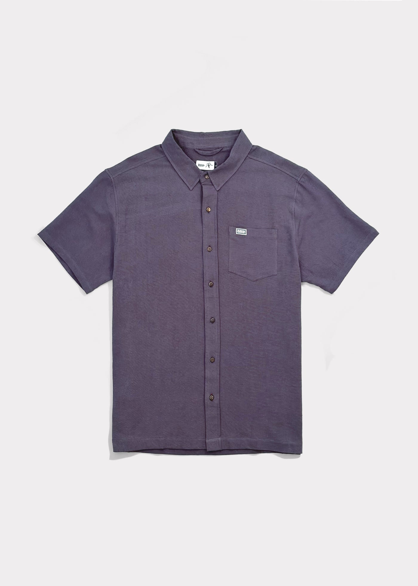 Camisa Lino Solid Blue