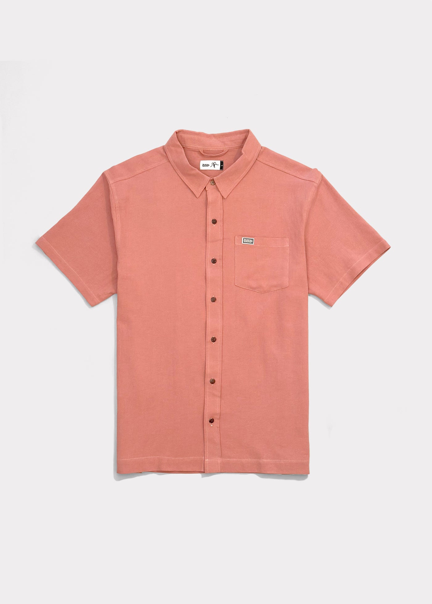 Camisa Lino Solid Lt Ginger