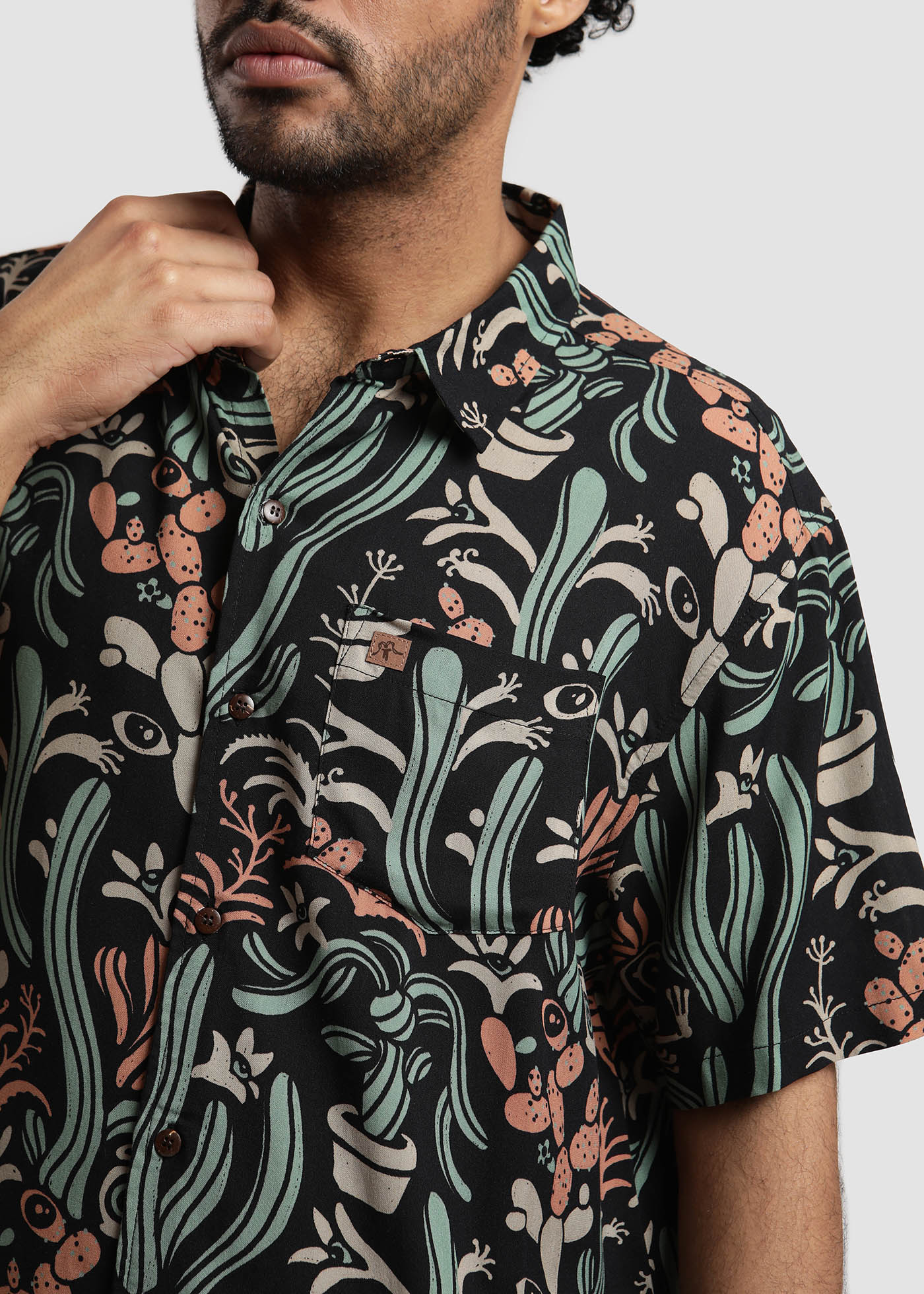 Guayabera Froogy - Negro