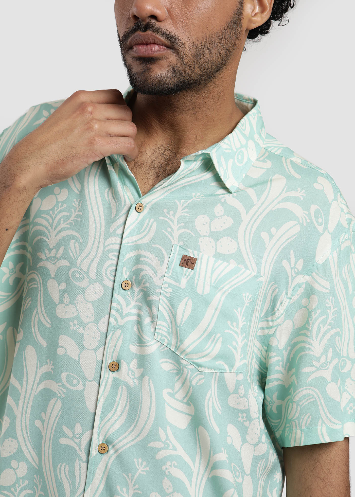 Guayabera Froogy - Aqua