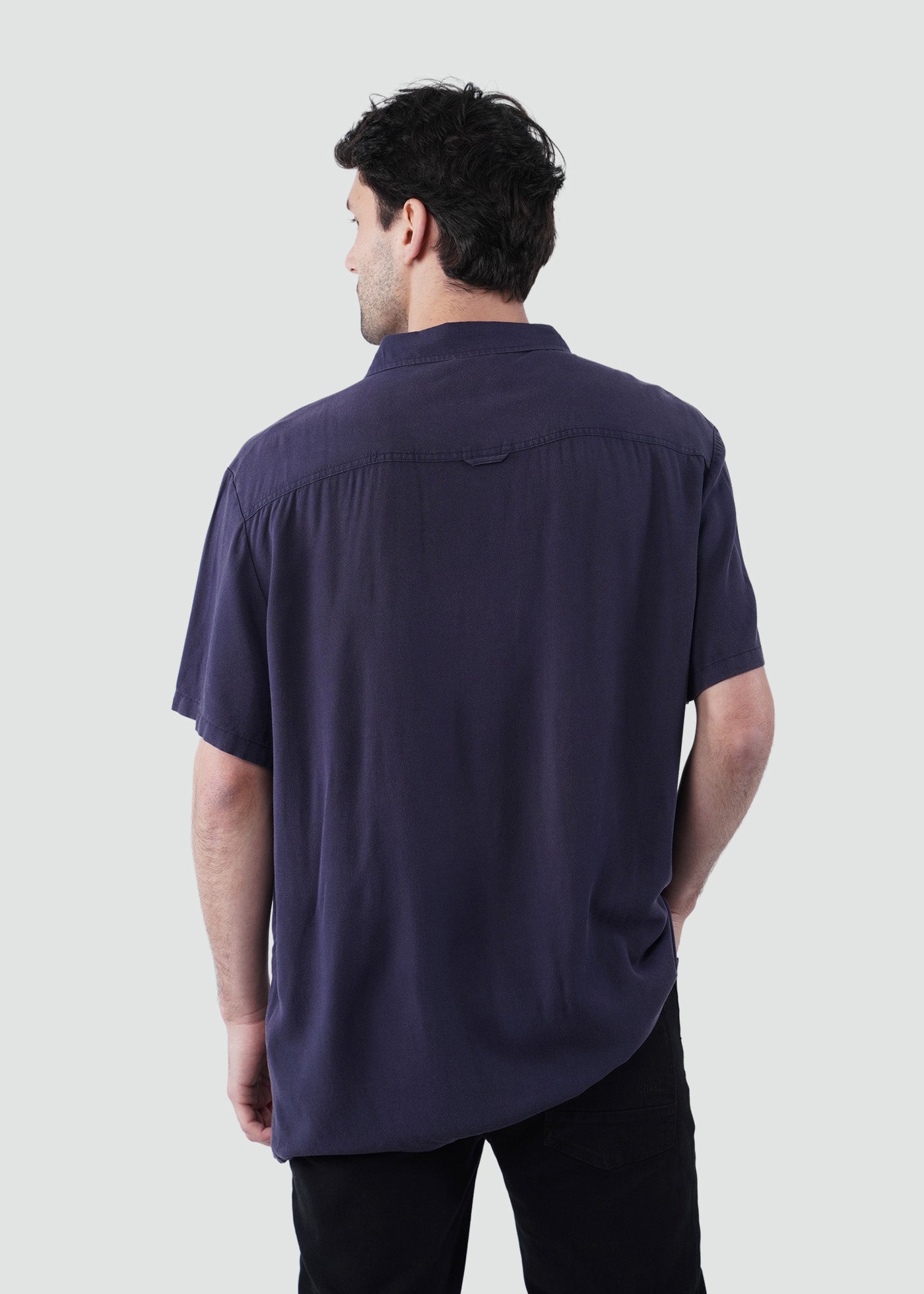 Camisa Hombre Viscosa - Navy