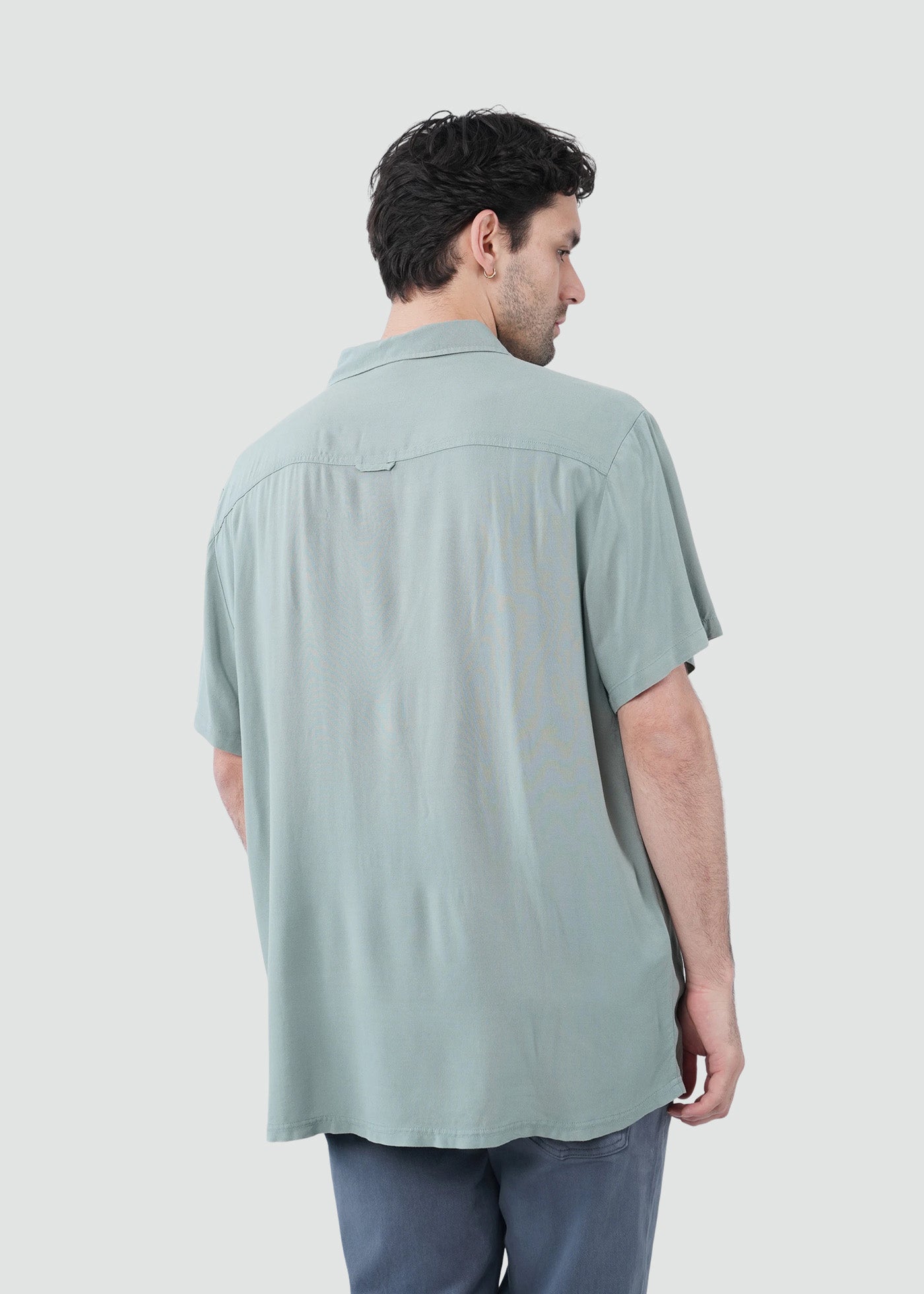 Camisa Hombre Viscosa - Verde Chinois