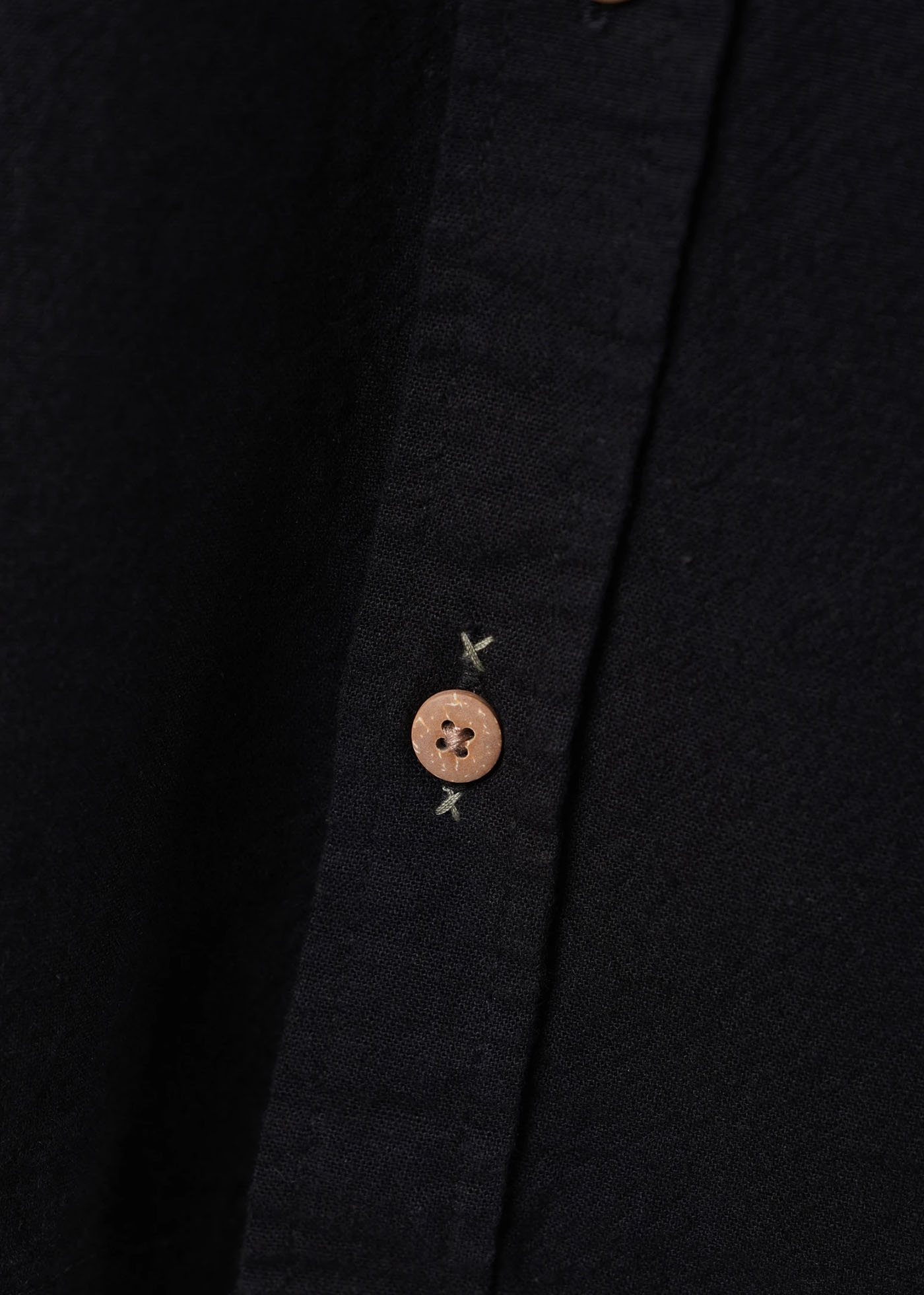 Camisa Hombre Lino - Negra