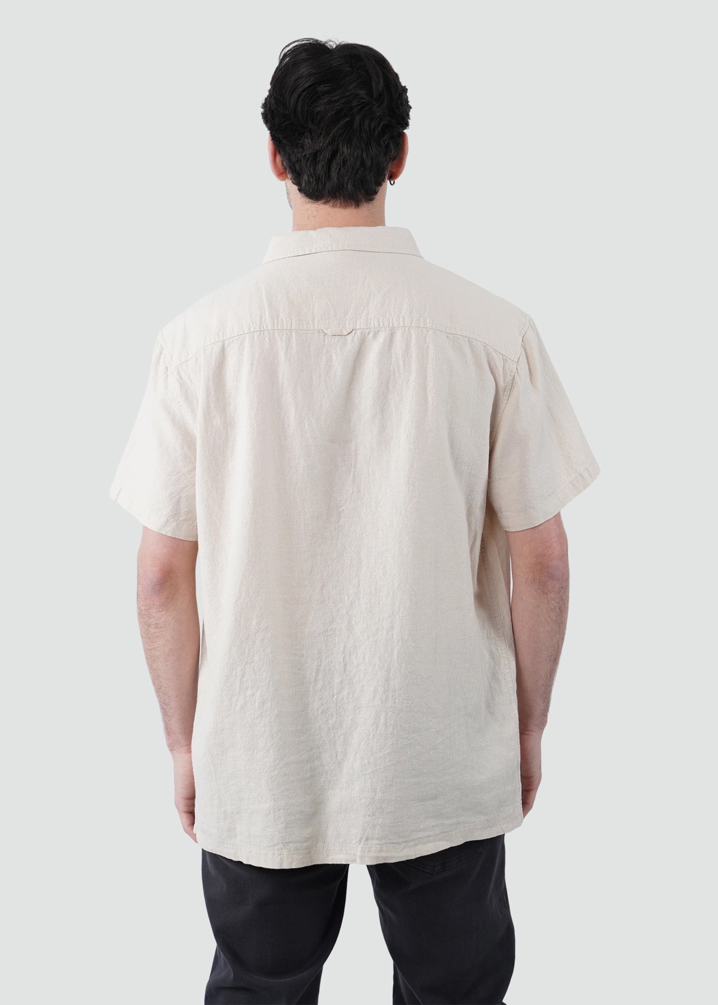 Camisa Hombre Lino - Sand
