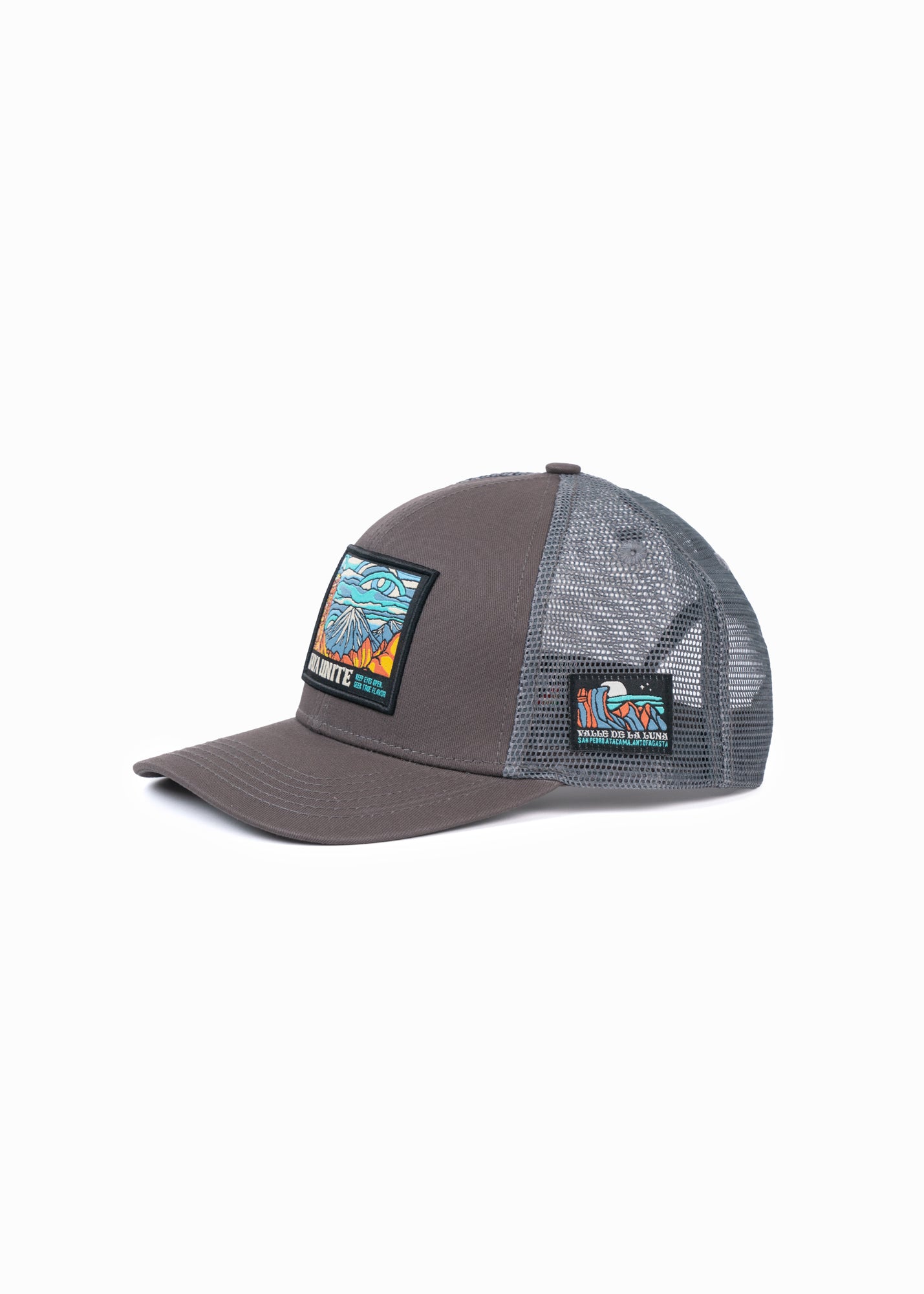 Gorro Jockey Algodón Trucker San Pedro - Negro White Smoke